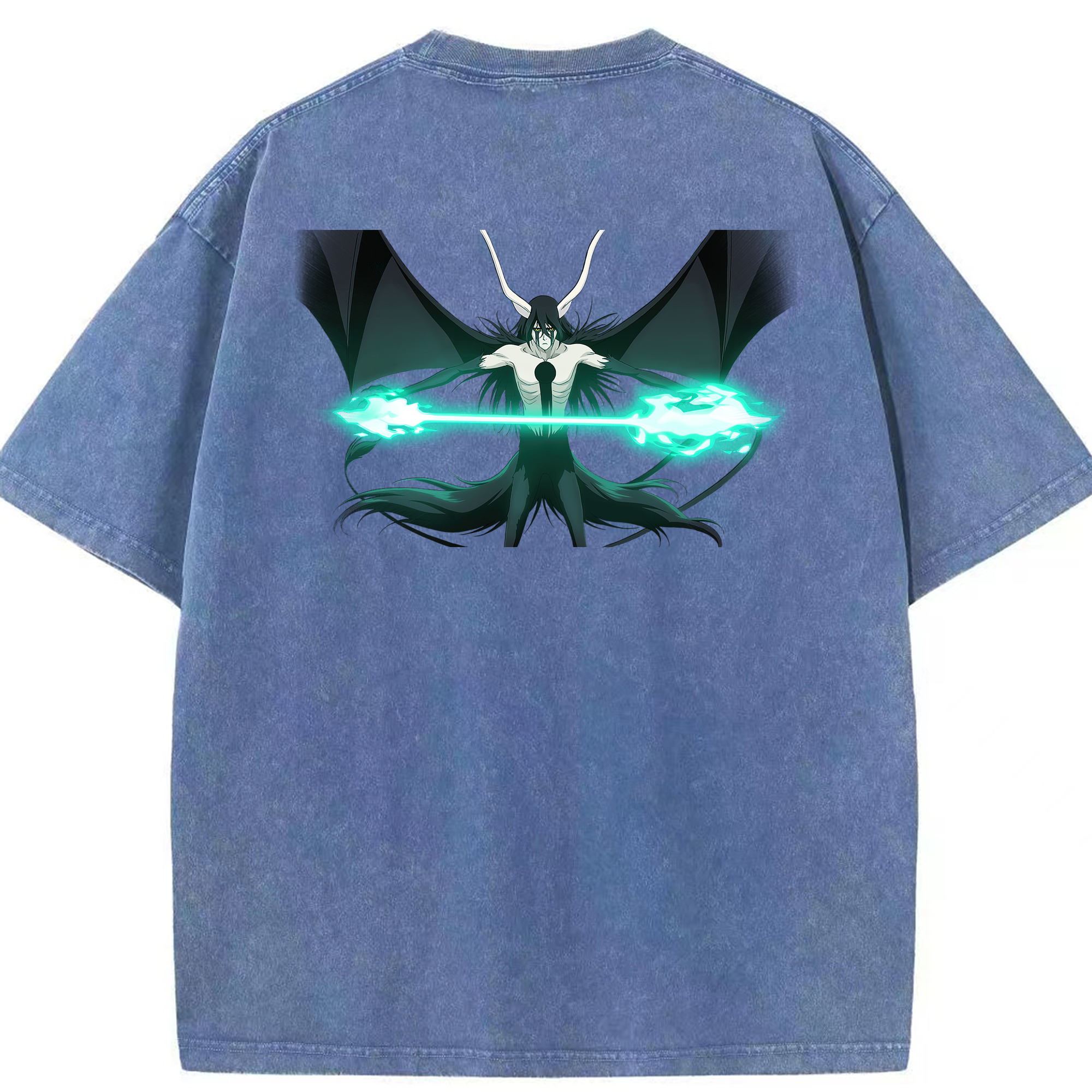（画像用） ブリーチ ウルキオラ·シファー BLEACH Ulquiorra cifer 綿100% ヴィンテージ風 半袖Tシャツ（背面プリント）