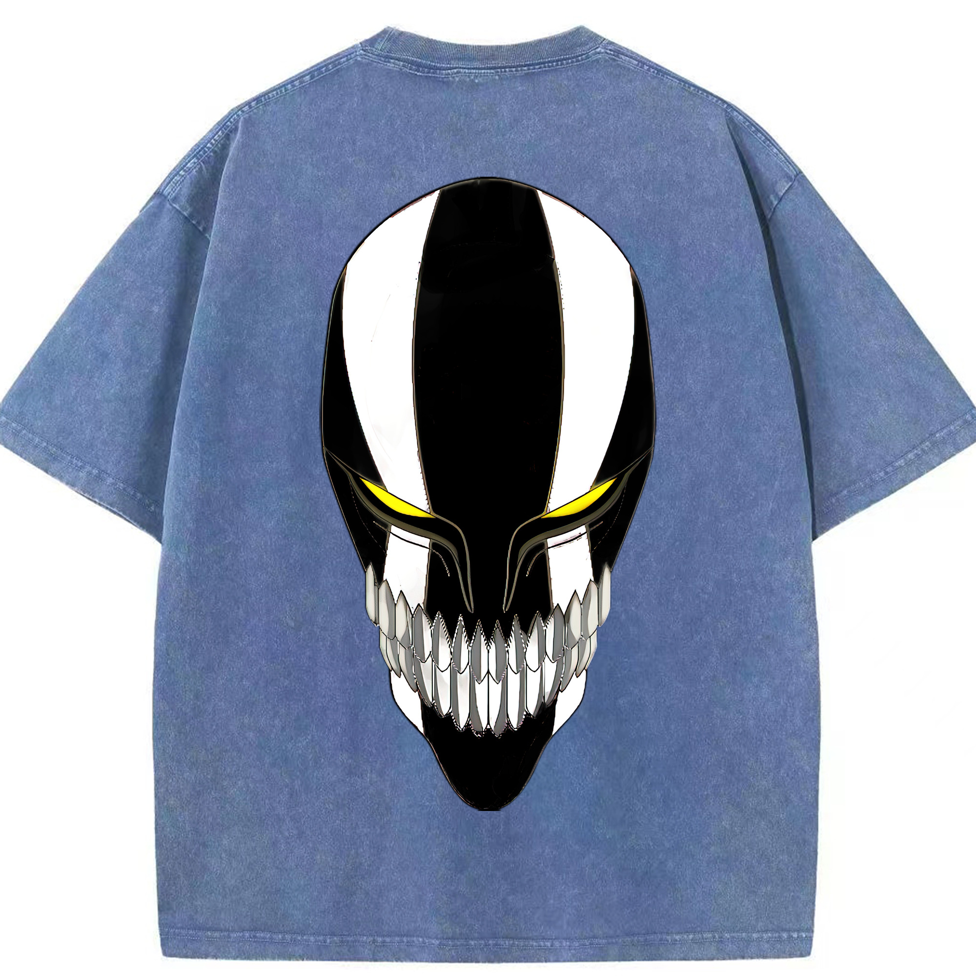 （画像用） ブリーチ 黒崎一護（くろさき いちご）BLEACH Kurosaki Ichigo 綿100% ヴィンテージ風 半袖Tシャツ（背面プリント）