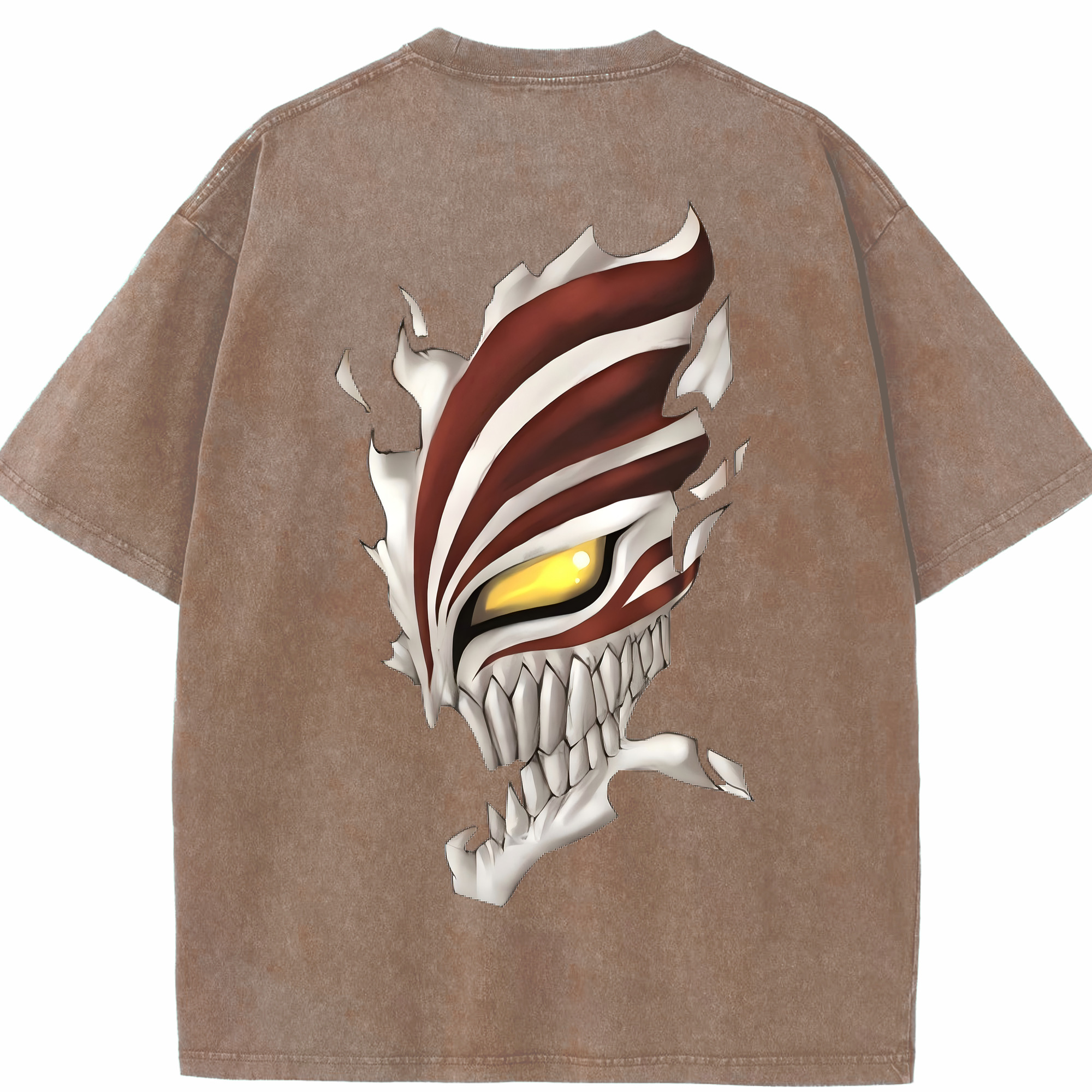（画像用） ブリーチ 黒崎一護（くろさき いちご）BLEACH Kurosaki Ichigo 綿100% ヴィンテージ風 半袖Tシャツ（背面プリント）