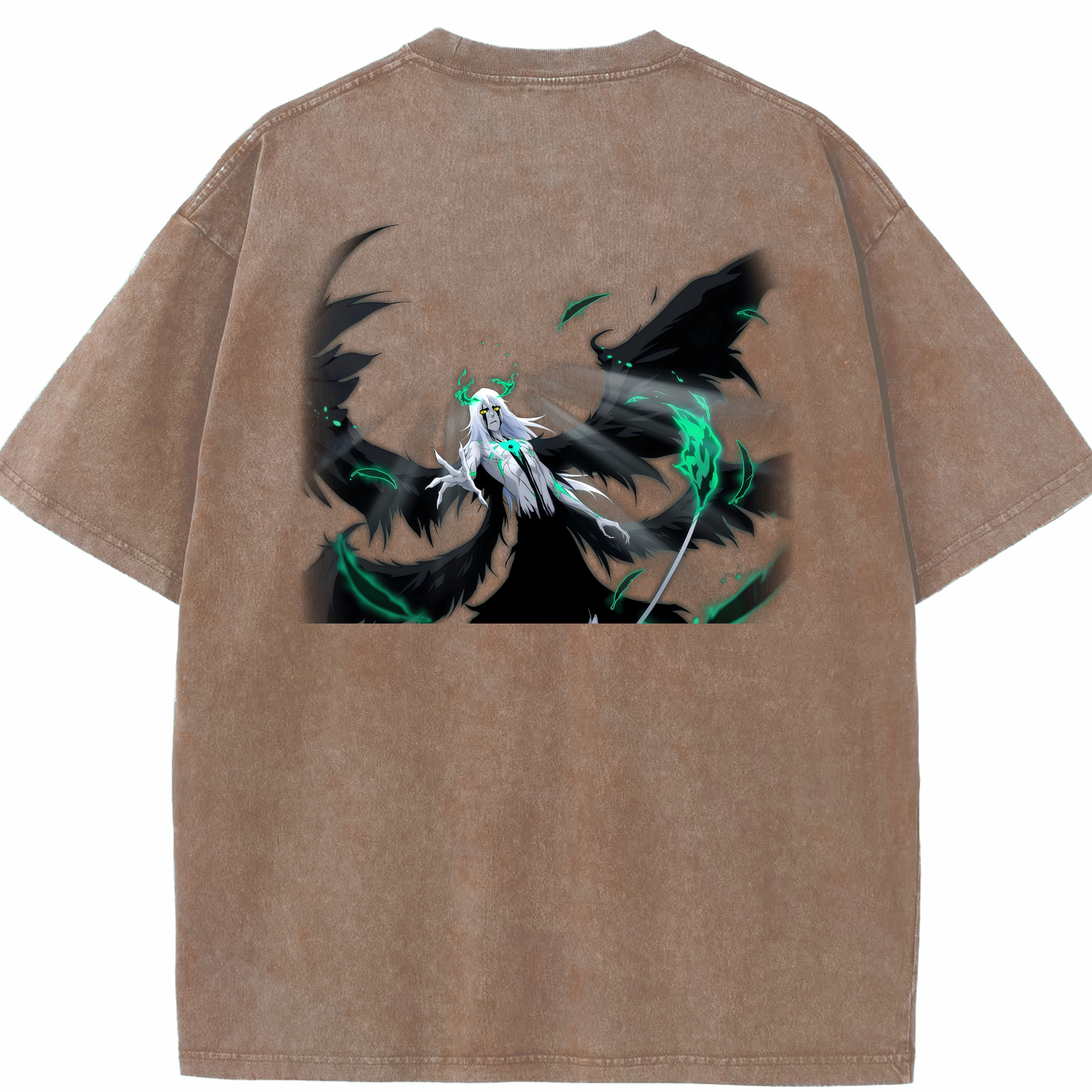 （画像用） ブリーチ ウルキオラ·シファー BLEACH Ulquiorra cifer 綿100% ヴィンテージ風 半袖Tシャツ（背面プリント）
