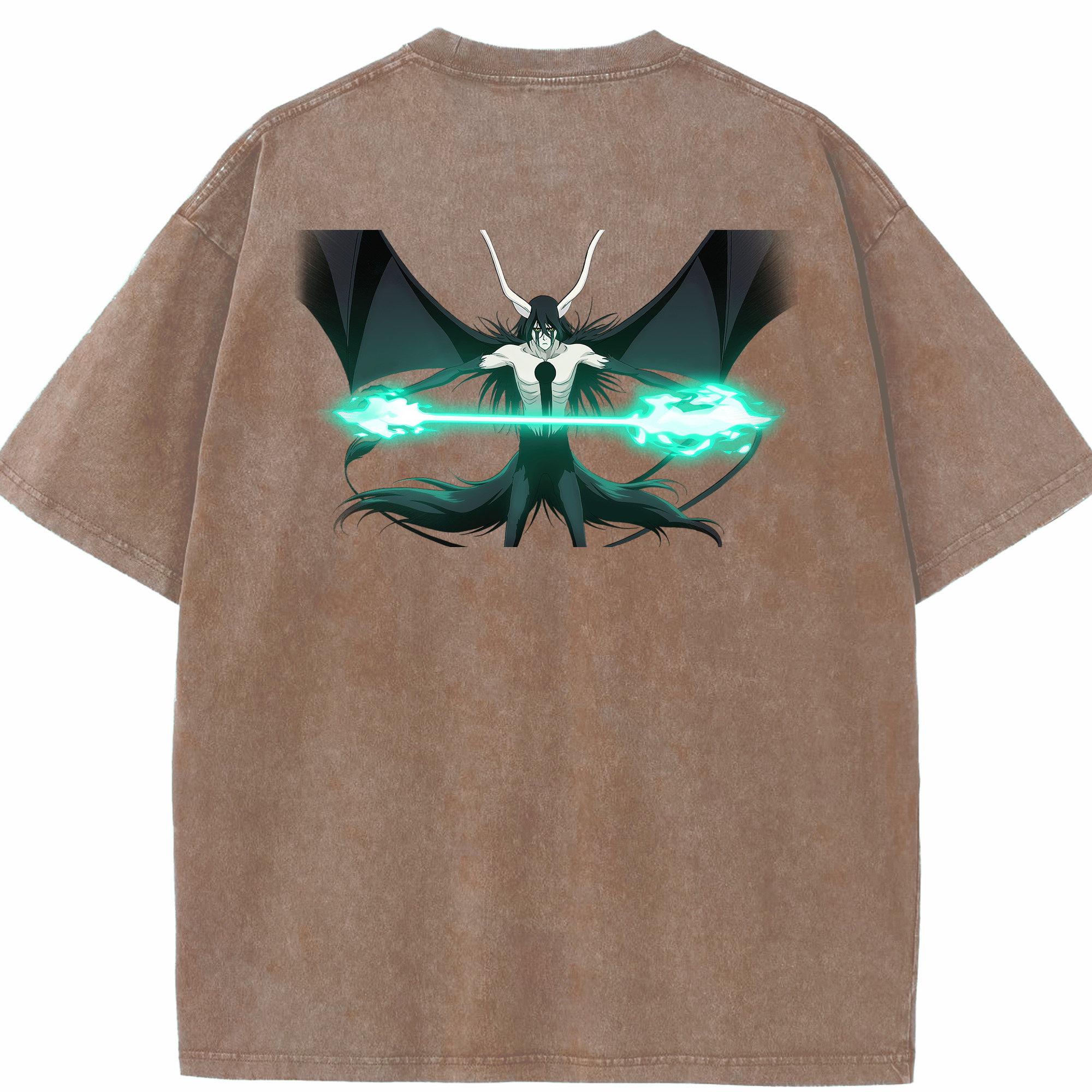 （画像用） ブリーチ ウルキオラ·シファー BLEACH Ulquiorra cifer 綿100% ヴィンテージ風 半袖Tシャツ（背面プリント）
