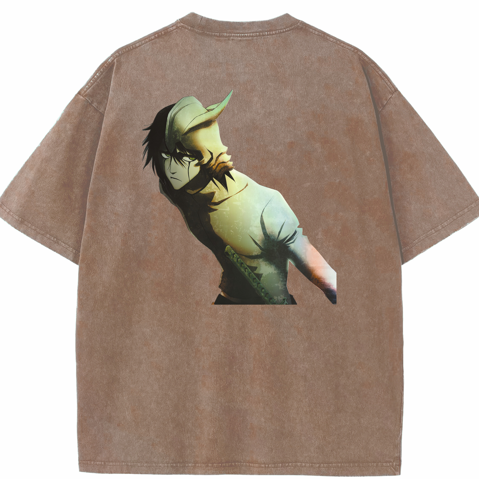 （画像用） ブリーチ ウルキオラ·シファー BLEACH Ulquiorra cifer 綿100% ヴィンテージ風 半袖Tシャツ（背面プリント）