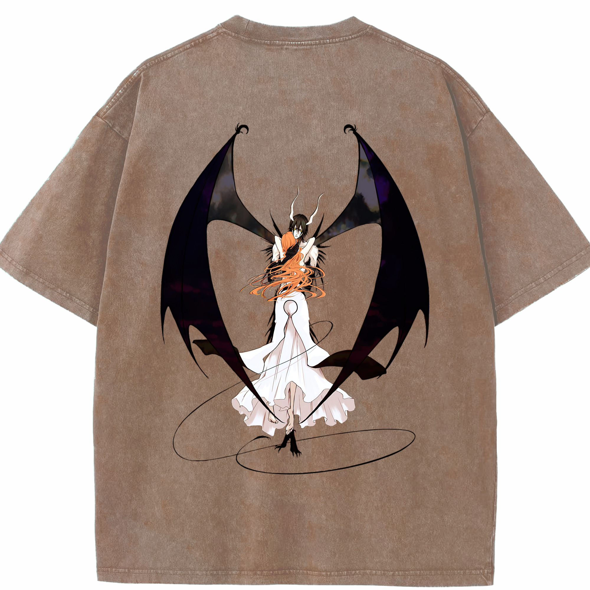 （画像用） ブリーチ ウルキオラ·シファー BLEACH Ulquiorra cifer 綿100% ヴィンテージ風 半袖Tシャツ（背面プリント）