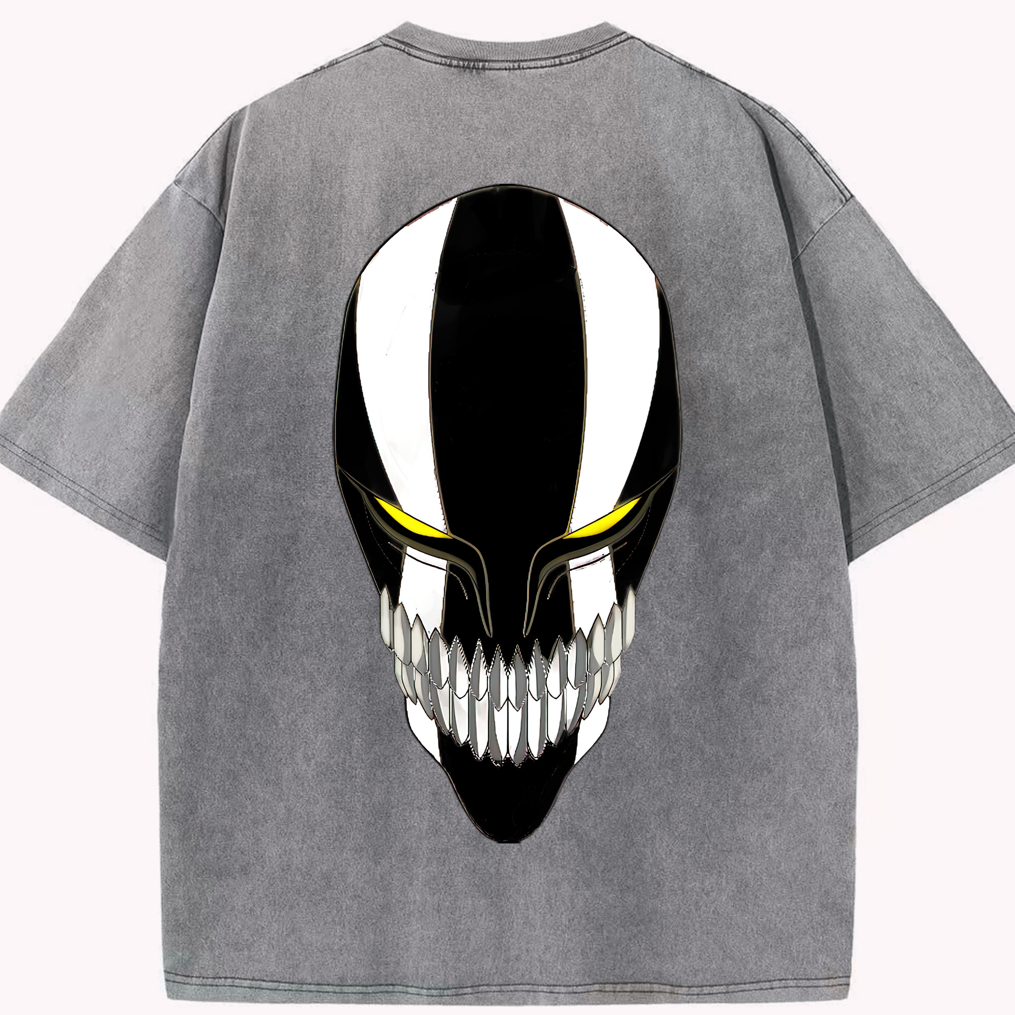 （画像用） ブリーチ 黒崎一護（くろさき いちご）BLEACH Kurosaki Ichigo 綿100% ヴィンテージ風 半袖Tシャツ（背面プリント）
