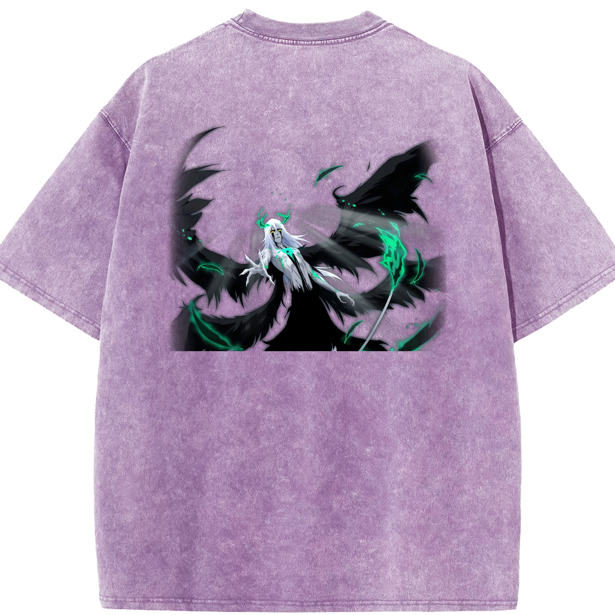 （画像用） ブリーチ ウルキオラ·シファー BLEACH Ulquiorra cifer 綿100% ヴィンテージ風 半袖Tシャツ（背面プリント）
