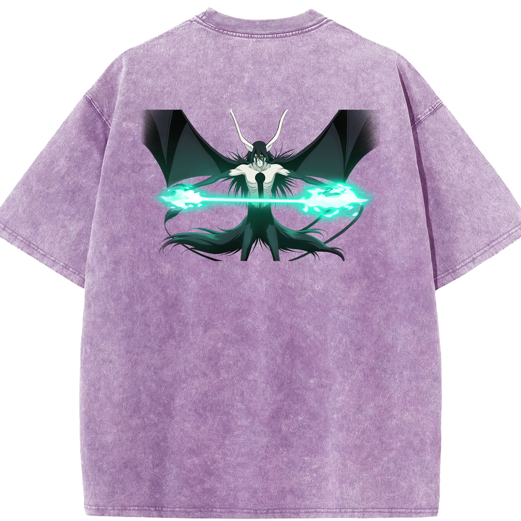 （画像用） ブリーチ ウルキオラ·シファー BLEACH Ulquiorra cifer 綿100% ヴィンテージ風 半袖Tシャツ（背面プリント）