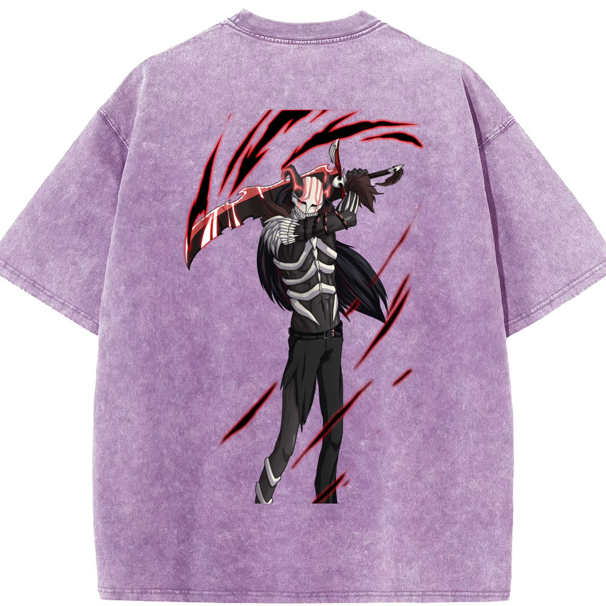 （画像用） ブリーチ 黒崎一護（くろさき いちご）BLEACH Kurosaki Ichigo 綿100% ヴィンテージ風 半袖Tシャツ（背面プリント）