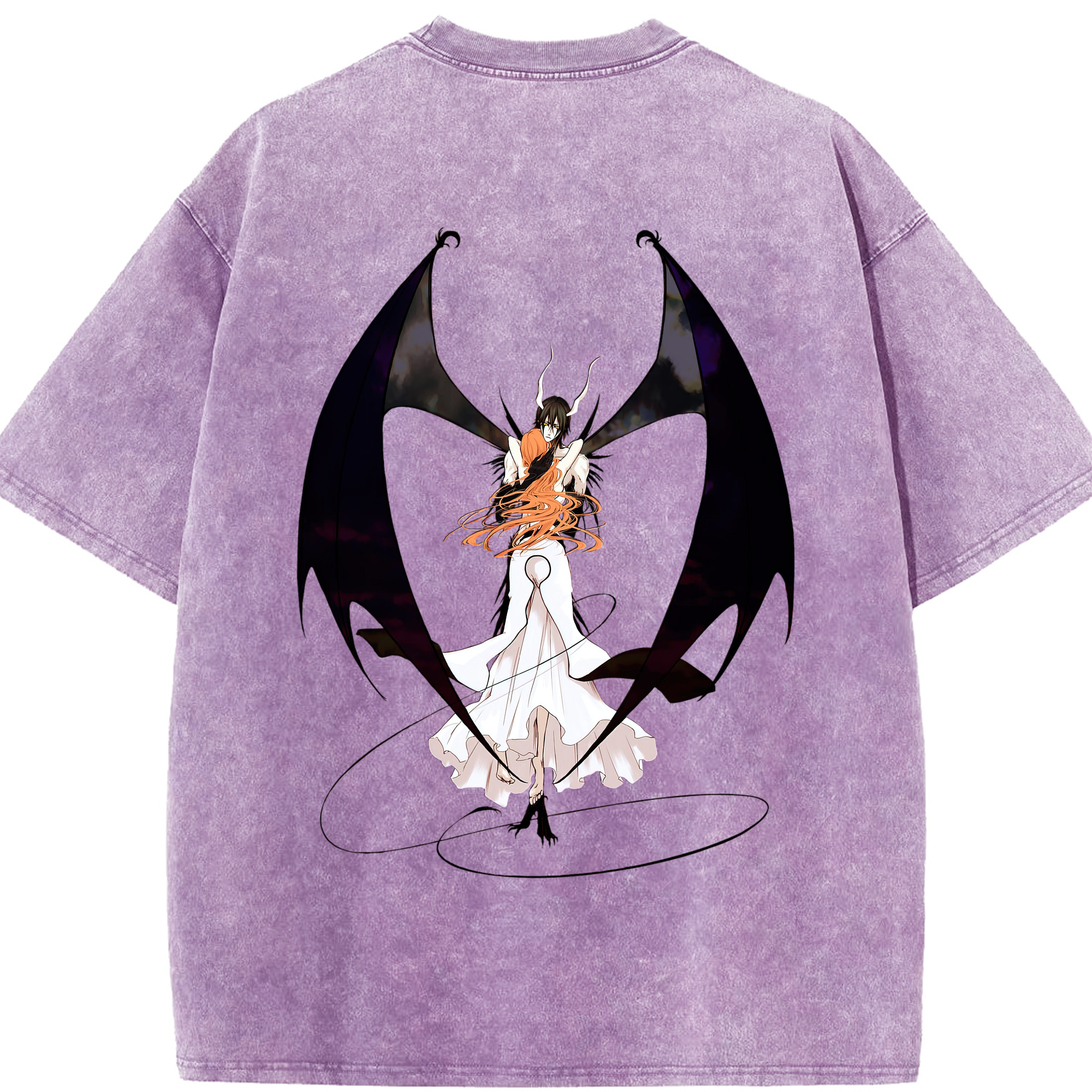 （画像用） ブリーチ ウルキオラ·シファー BLEACH Ulquiorra cifer 綿100% ヴィンテージ風 半袖Tシャツ（背面プリント）