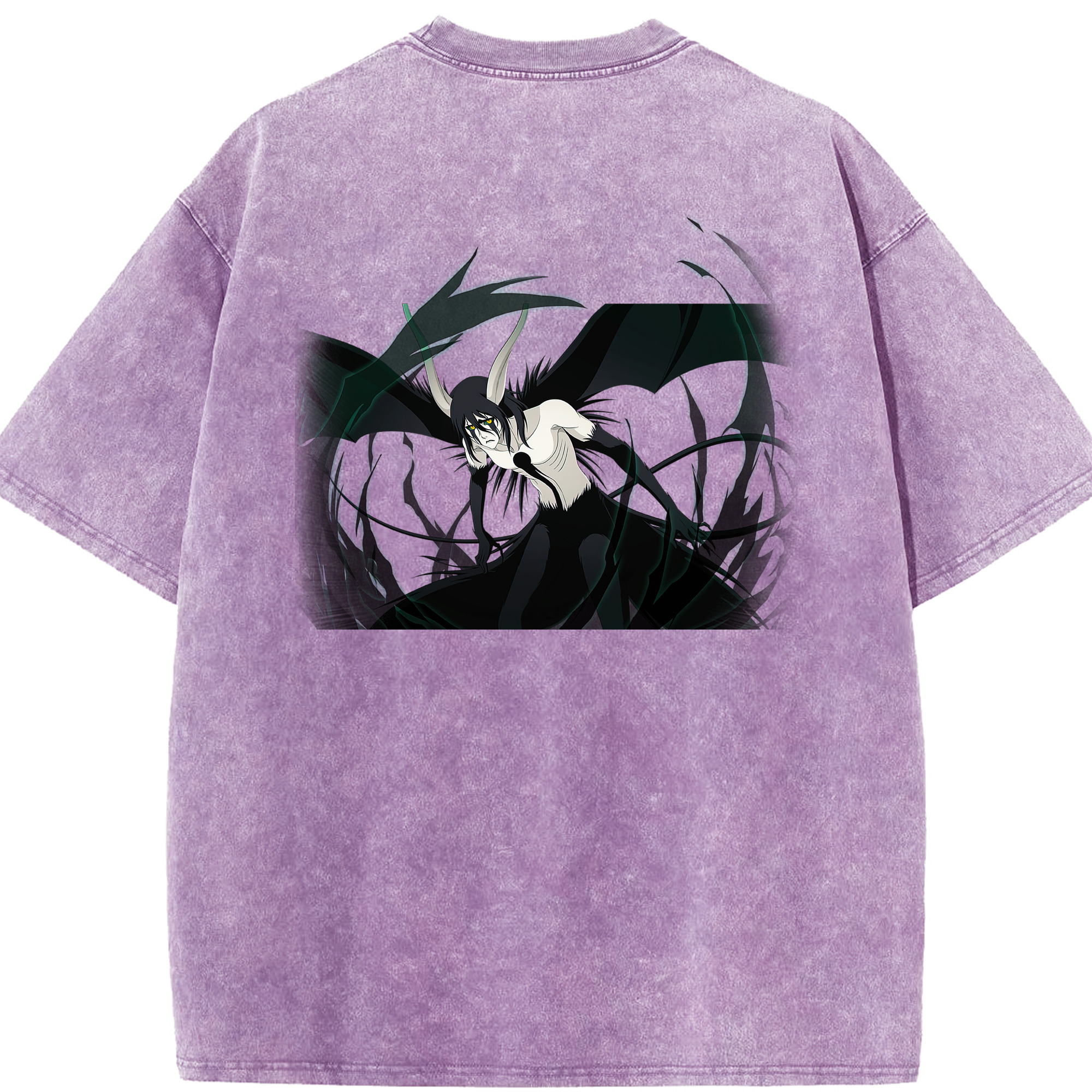 （画像用） ブリーチ ウルキオラ·シファー BLEACH Ulquiorra cifer 綿100% ヴィンテージ風 半袖Tシャツ（背面プリント）