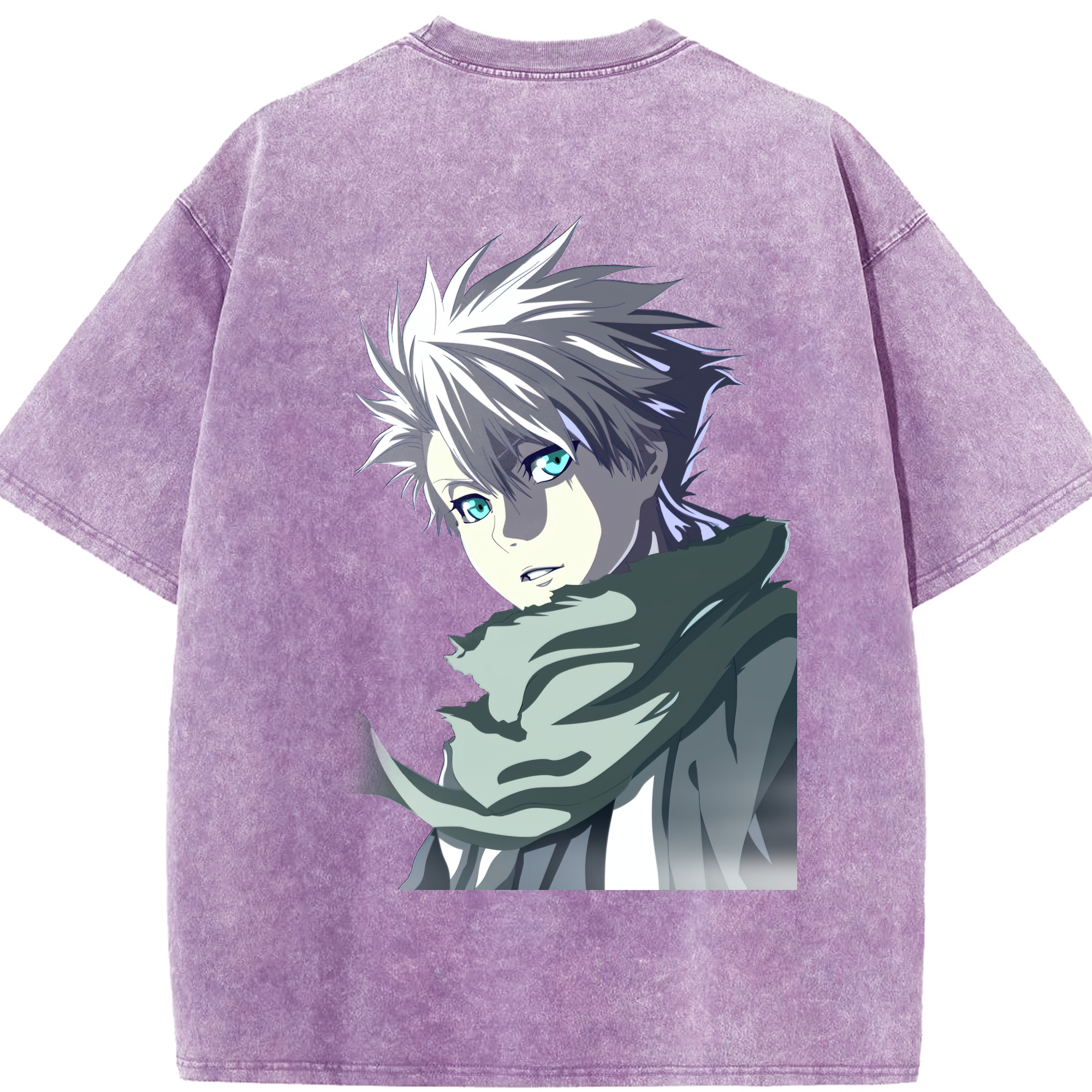 （画像用） ブリーチ 日番谷冬獅郎（ひつがや とうしろう） BLEACH Hitsugaya Toushirou 綿100% ヴィンテージ風 半袖Tシャツ（背面プリント）