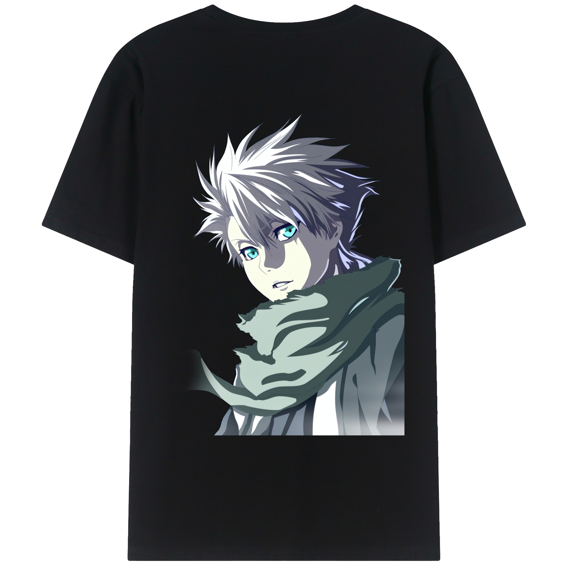 （画像用） ブリーチ 日番谷冬獅郎（ひつがや とうしろう） BLEACH Hitsugaya Toushirou 綿100％ メンズ半袖Tシャツ（バックプリント） 通気性