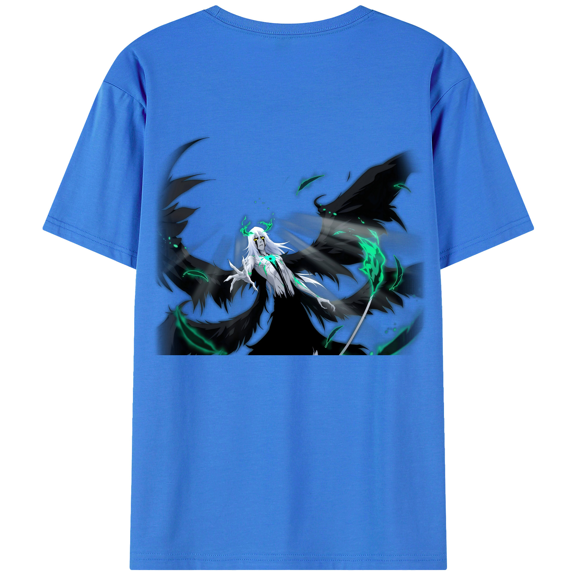 （画像用） ブリーチ ウルキオラ·シファー BLEACH Ulquiorra cifer 綿100％ メンズ半袖Tシャツ（バックプリント） 通気性
