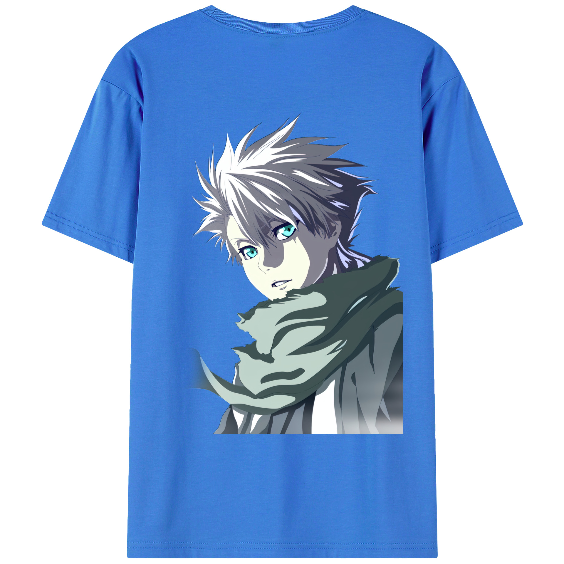 （画像用） ブリーチ 日番谷冬獅郎（ひつがや とうしろう） BLEACH Hitsugaya Toushirou 綿100％ メンズ半袖Tシャツ（バックプリント） 通気性