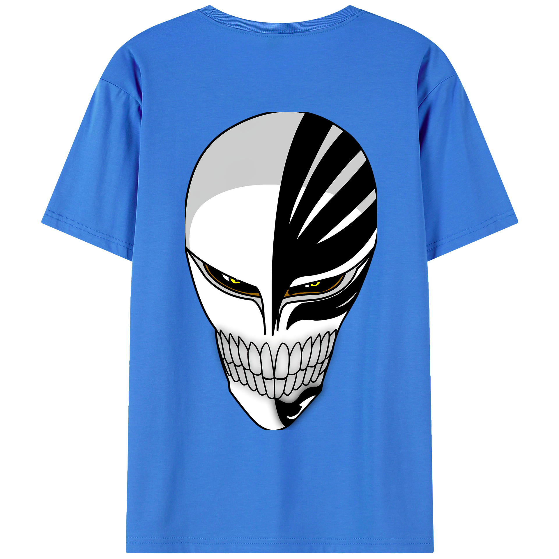 （画像用） ブリーチ 黒崎一護（くろさき いちご）BLEACH Kurosaki Ichigo 綿100％ メンズ半袖Tシャツ（バックプリント） 通気性
