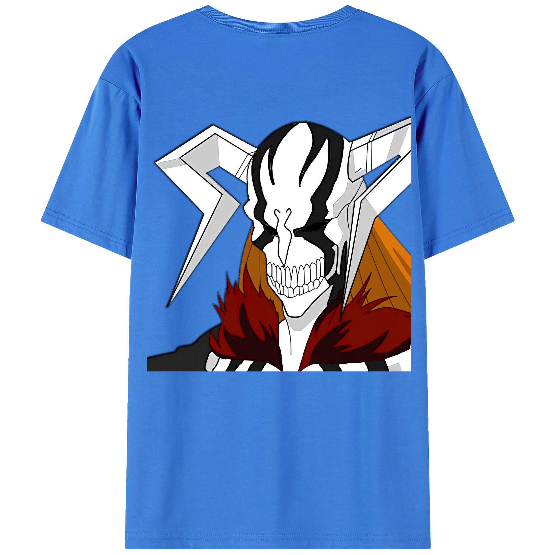 （画像用） ブリーチ 黒崎一護（くろさき いちご）BLEACH Kurosaki Ichigo 綿100％ メンズ半袖Tシャツ（バックプリント） 通気性