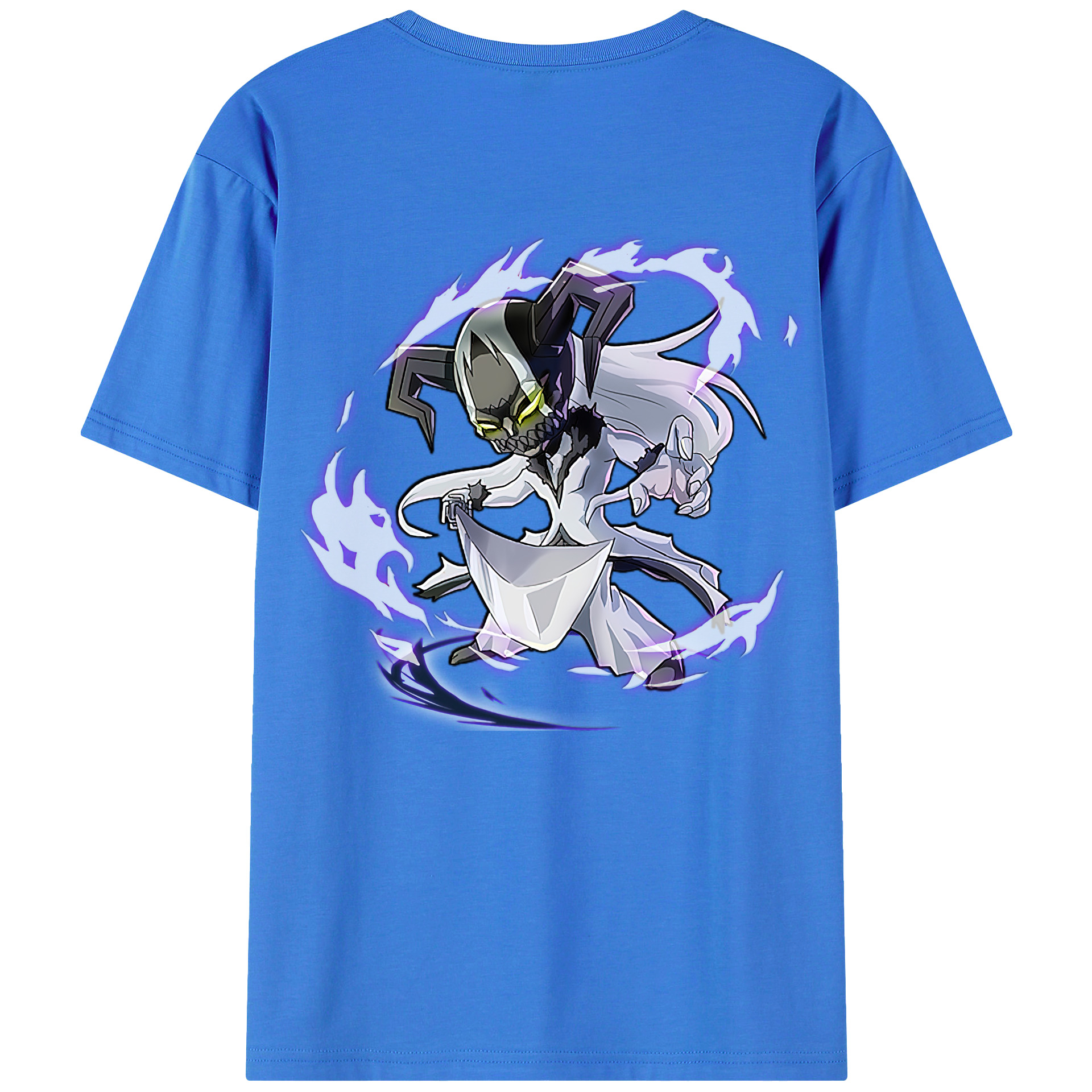 （画像用） ブリーチ 黒崎一護（くろさき いちご）BLEACH Kurosaki Ichigo 綿100％ メンズ半袖Tシャツ（バックプリント） 通気性