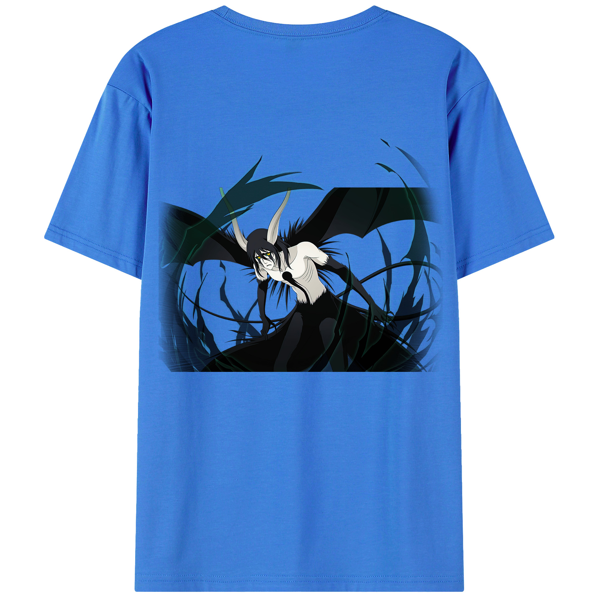 （画像用） ブリーチ ウルキオラ·シファー BLEACH Ulquiorra cifer 綿100％ メンズ半袖Tシャツ（バックプリント） 通気性