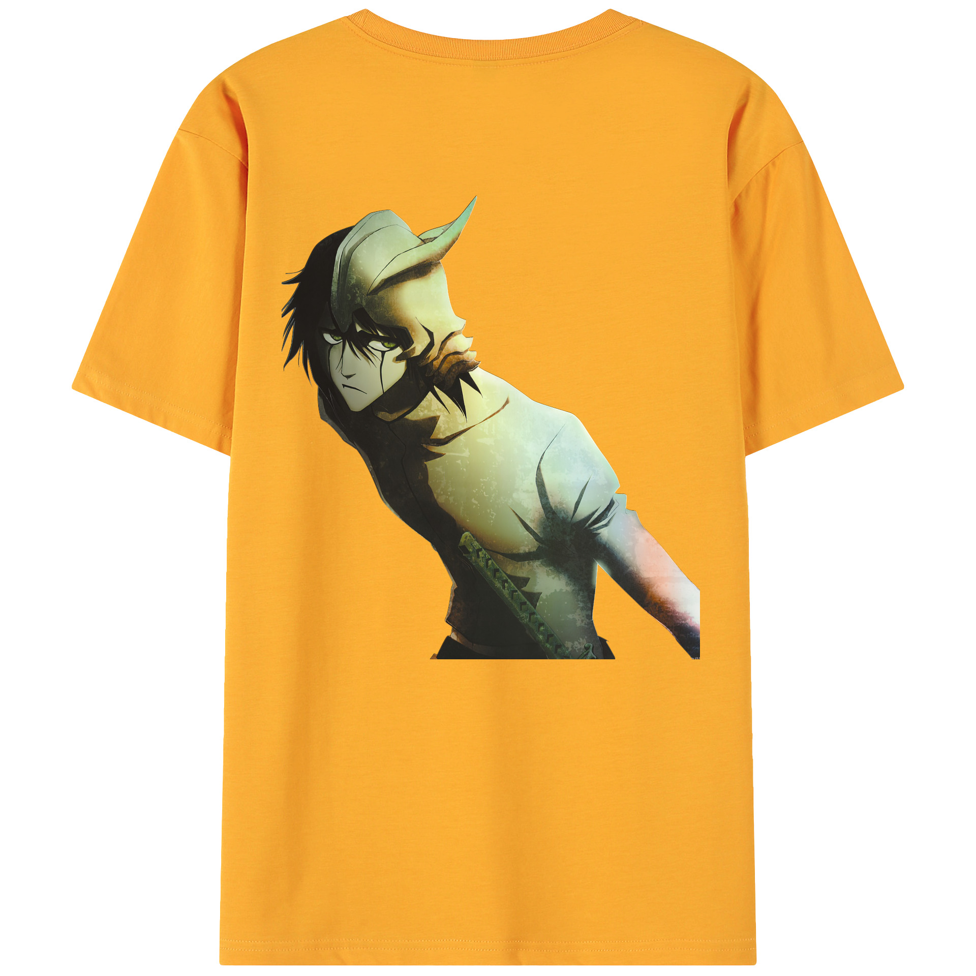 （画像用） ブリーチ ウルキオラ·シファー BLEACH Ulquiorra cifer 綿100％ メンズ半袖Tシャツ（バックプリント） 通気性