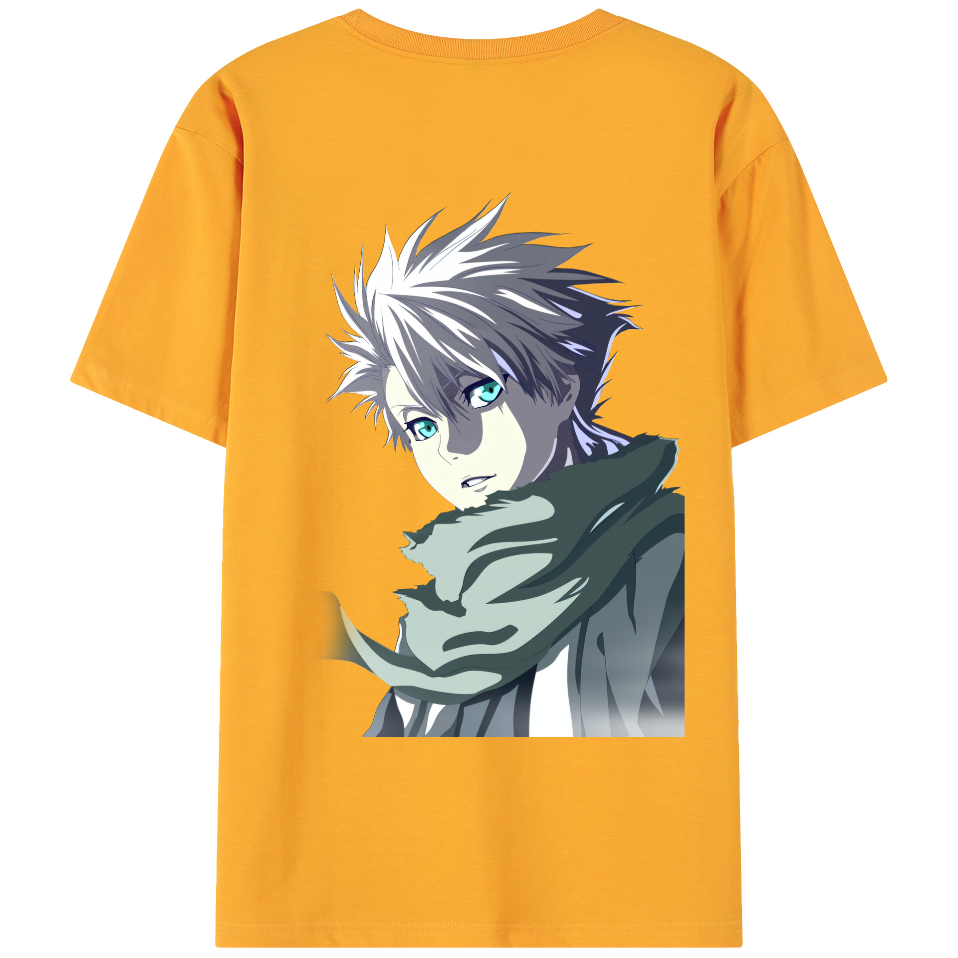 （画像用） ブリーチ 日番谷冬獅郎（ひつがや とうしろう） BLEACH Hitsugaya Toushirou 綿100％ メンズ半袖Tシャツ（バックプリント） 通気性