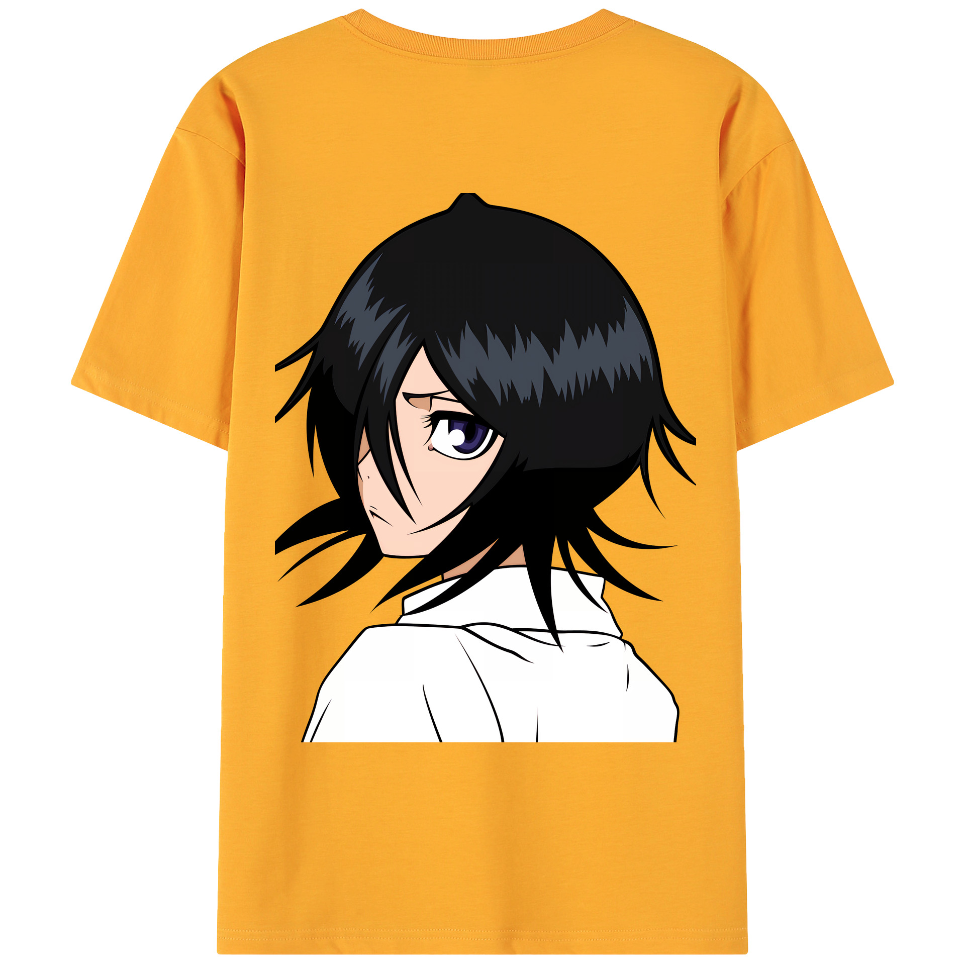 （画像用） ブリーチ 朽木ルキア BLEACH Kuchiki Rukia 綿100％ メンズ半袖Tシャツ（バックプリント） 通気性
