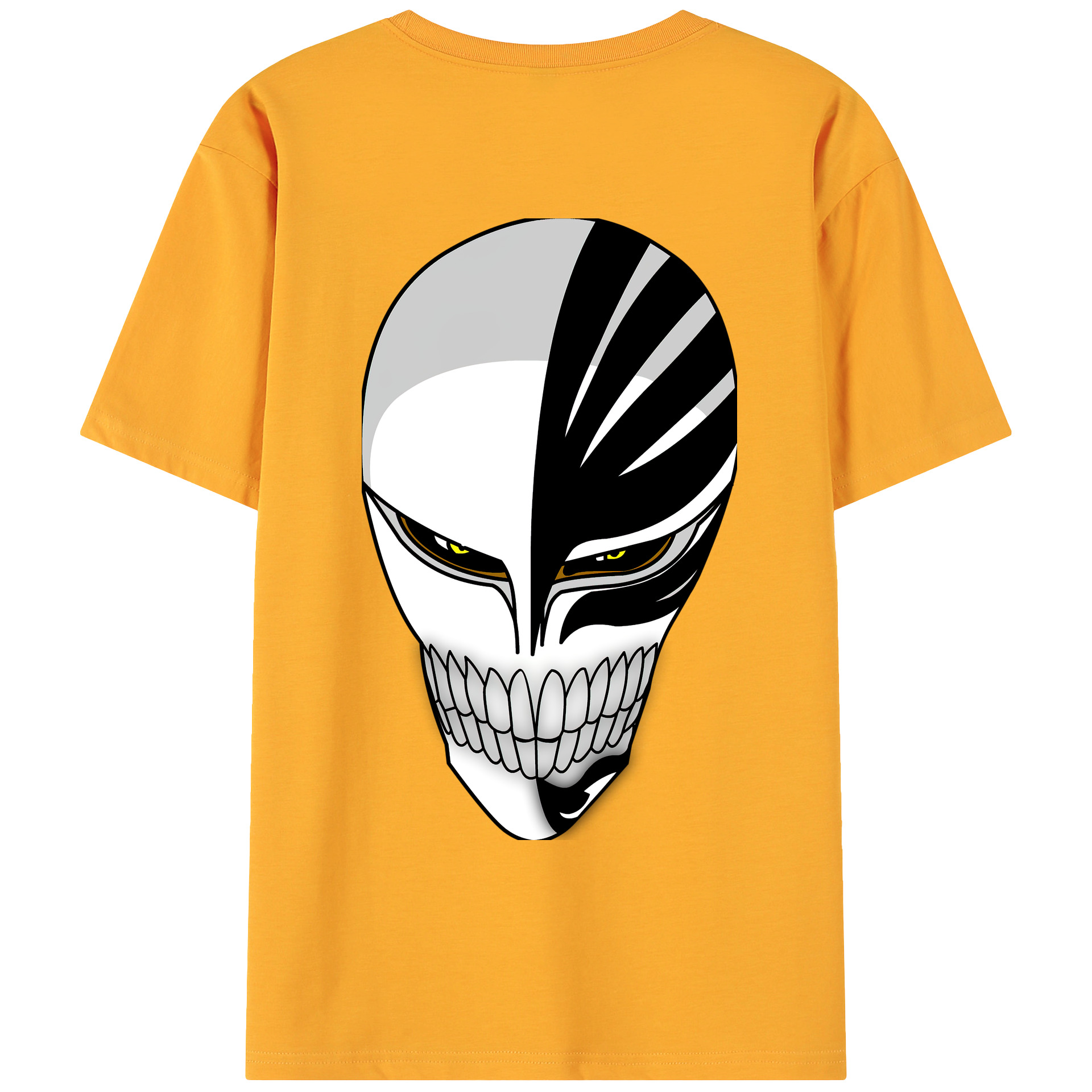 （画像用） ブリーチ 黒崎一護（くろさき いちご）BLEACH Kurosaki Ichigo 綿100％ メンズ半袖Tシャツ（バックプリント） 通気性