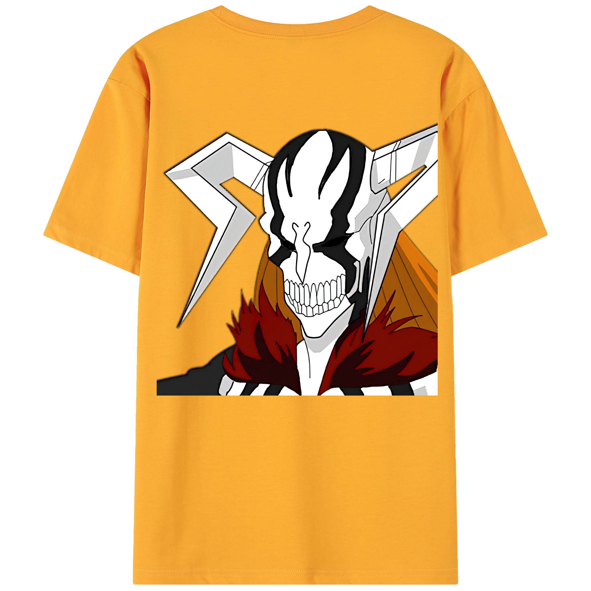 （画像用） ブリーチ 黒崎一護（くろさき いちご）BLEACH Kurosaki Ichigo 綿100％ メンズ半袖Tシャツ（バックプリント） 通気性