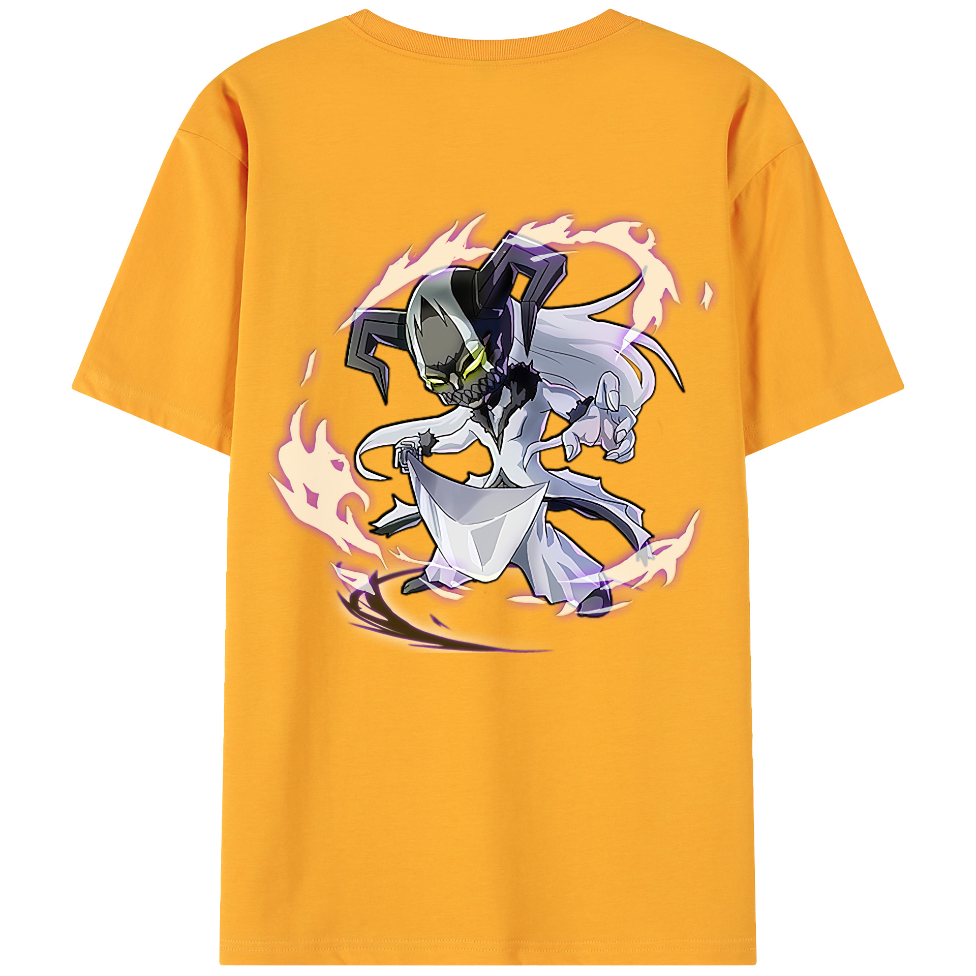 （画像用） ブリーチ 黒崎一護（くろさき いちご）BLEACH Kurosaki Ichigo 綿100％ メンズ半袖Tシャツ（バックプリント） 通気性