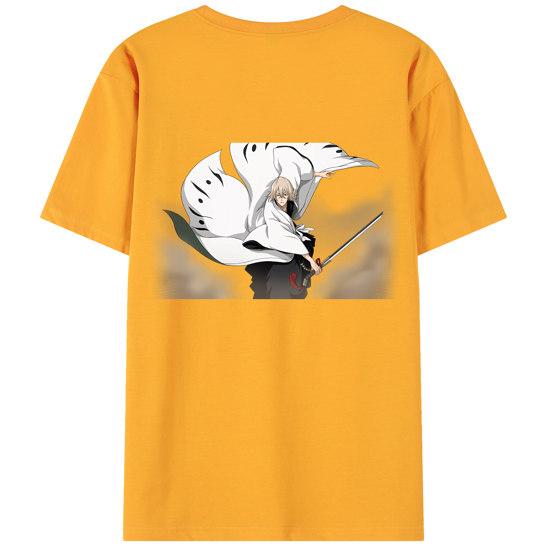 （画像用） "ブリーチ 浦原 喜助（うらはら きすけ） BLEACH Urahara Kisuke " 綿100％ メンズ半袖Tシャツ（バックプリント） 通気性