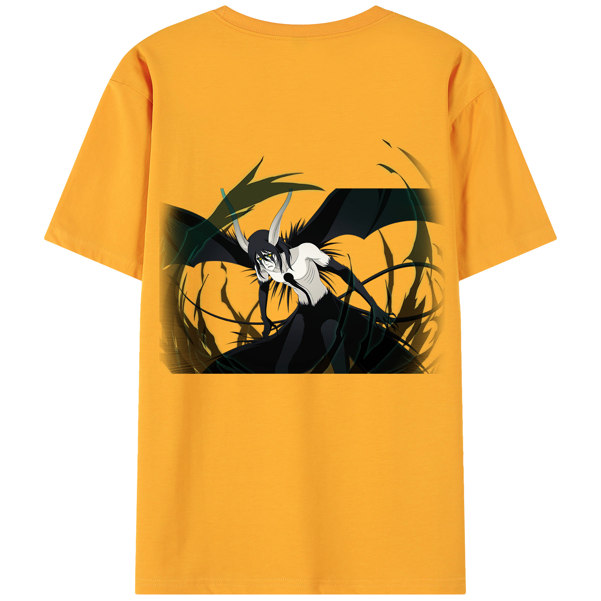 （画像用） ブリーチ ウルキオラ·シファー BLEACH Ulquiorra cifer 綿100％ メンズ半袖Tシャツ（バックプリント） 通気性