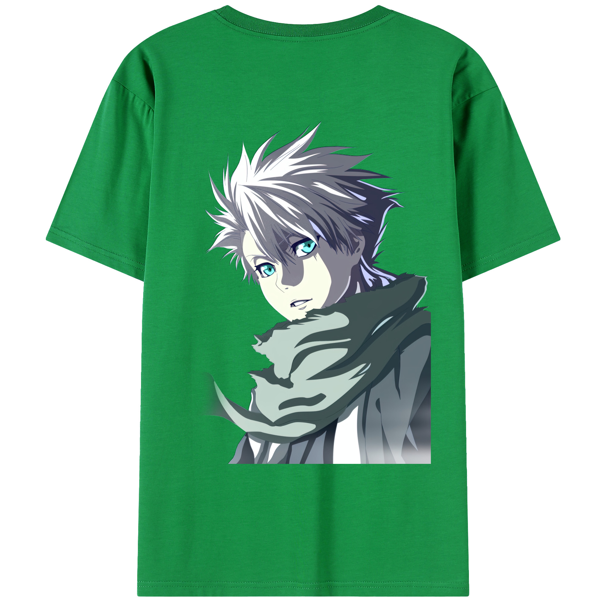 （画像用） ブリーチ 日番谷冬獅郎（ひつがや とうしろう） BLEACH Hitsugaya Toushirou 綿100％ メンズ半袖Tシャツ（バックプリント） 通気性