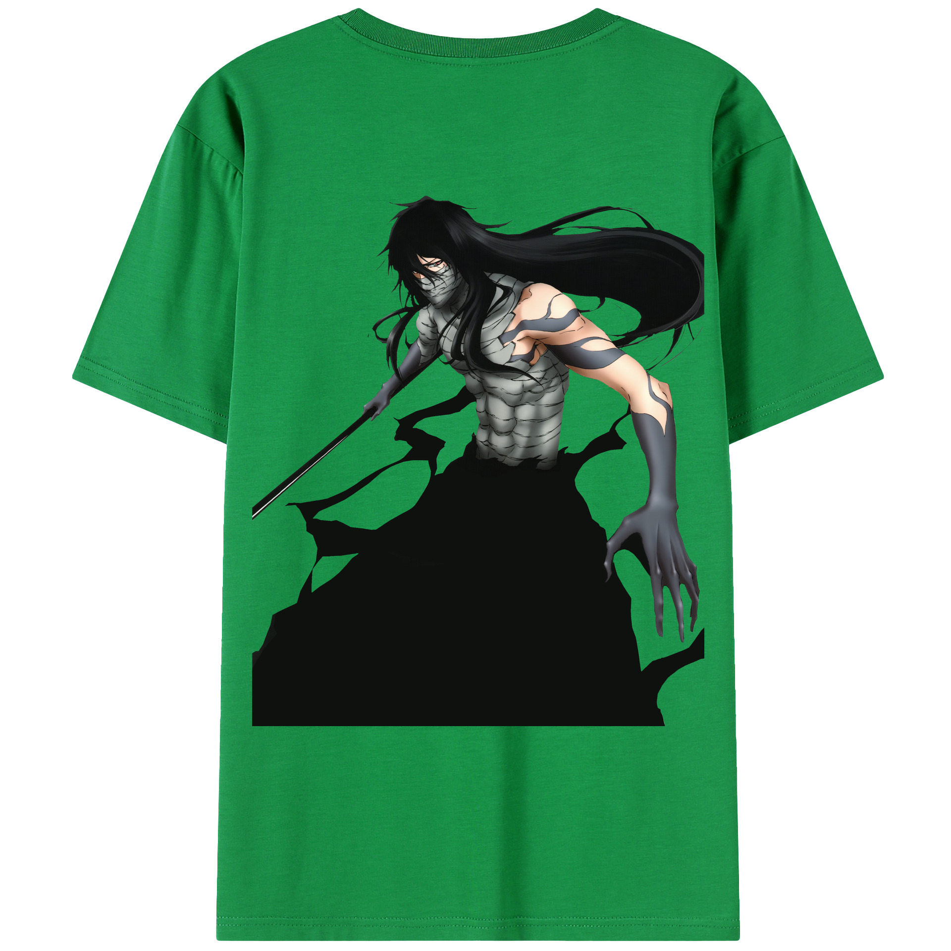 （画像用） ブリーチ 黒崎一護（くろさき いちご）BLEACH Kurosaki Ichigo 綿100％ メンズ半袖Tシャツ（バックプリント） 通気性