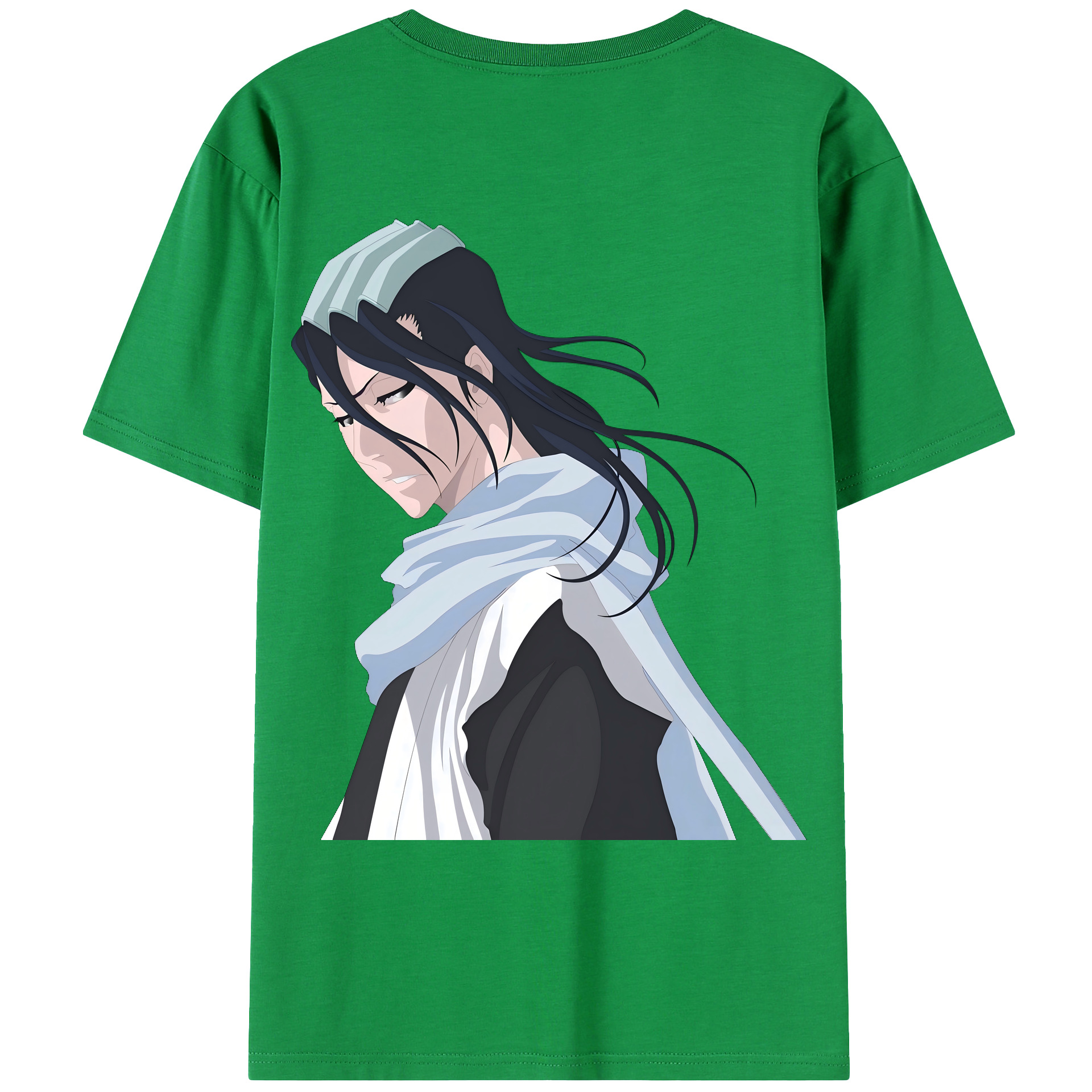 （画像用） ブリーチ くちき びゃくや BLEACH Kuchiki Byakuya 綿100％ メンズ半袖Tシャツ（バックプリント） 通気性