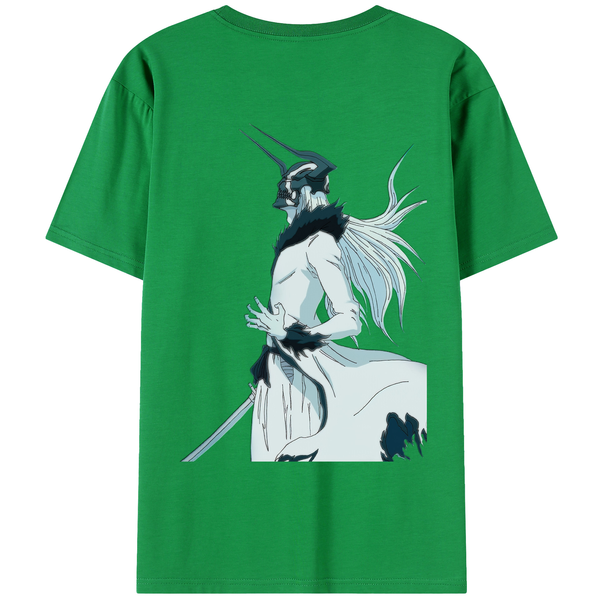 （画像用） ブリーチ 黒崎一護（くろさき いちご）BLEACH Kurosaki Ichigo 綿100％ メンズ半袖Tシャツ（バックプリント） 通気性