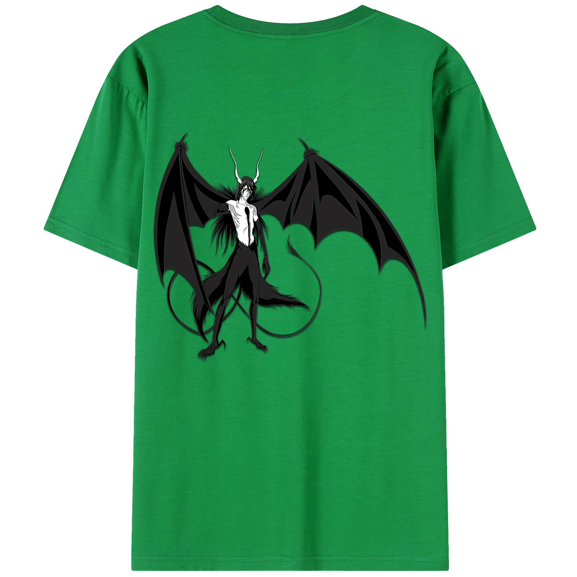 （画像用） ブリーチ ウルキオラ·シファー BLEACH Ulquiorra cifer 綿100％ メンズ半袖Tシャツ（バックプリント） 通気性