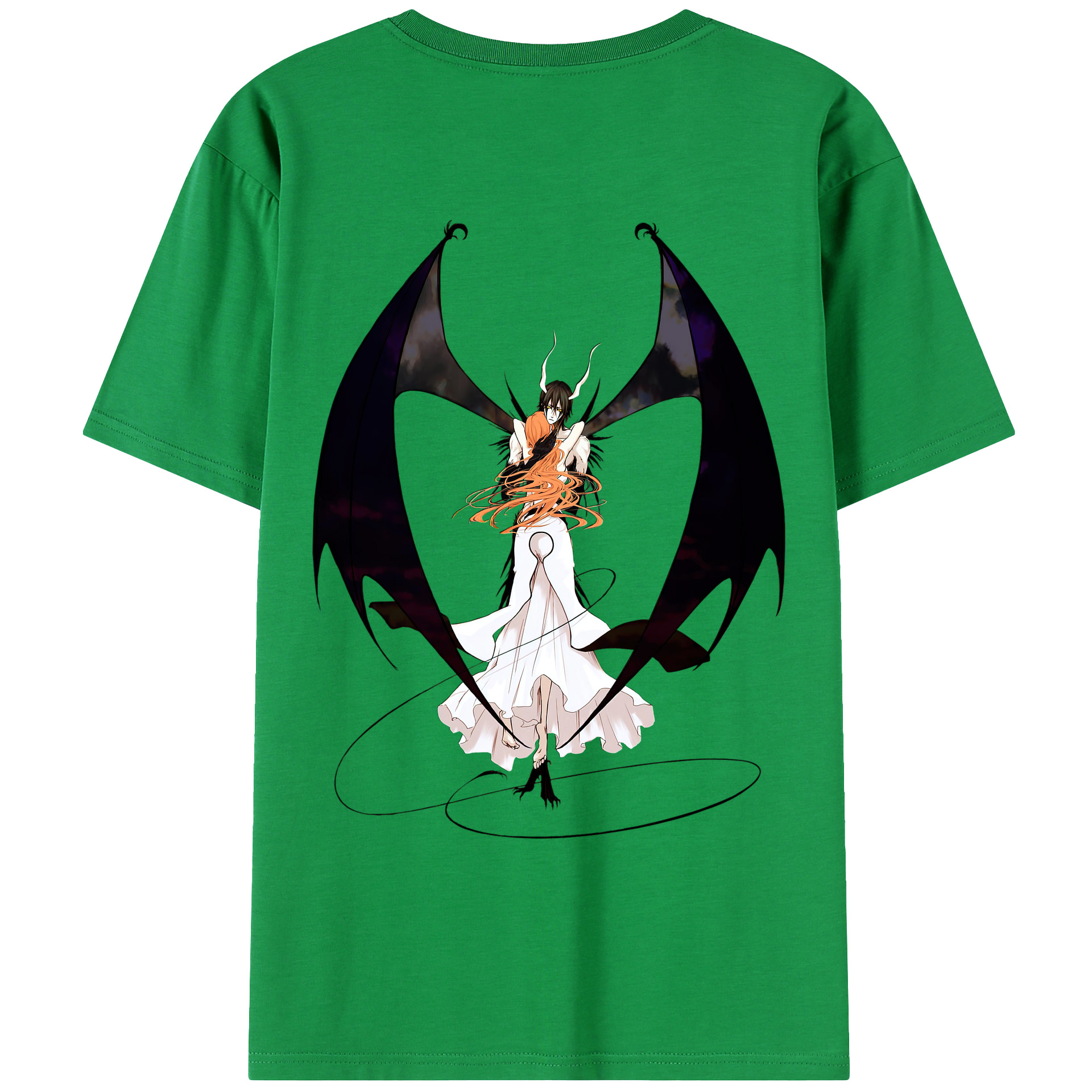 （画像用） ブリーチ ウルキオラ·シファー BLEACH Ulquiorra cifer 綿100％ メンズ半袖Tシャツ（バックプリント） 通気性