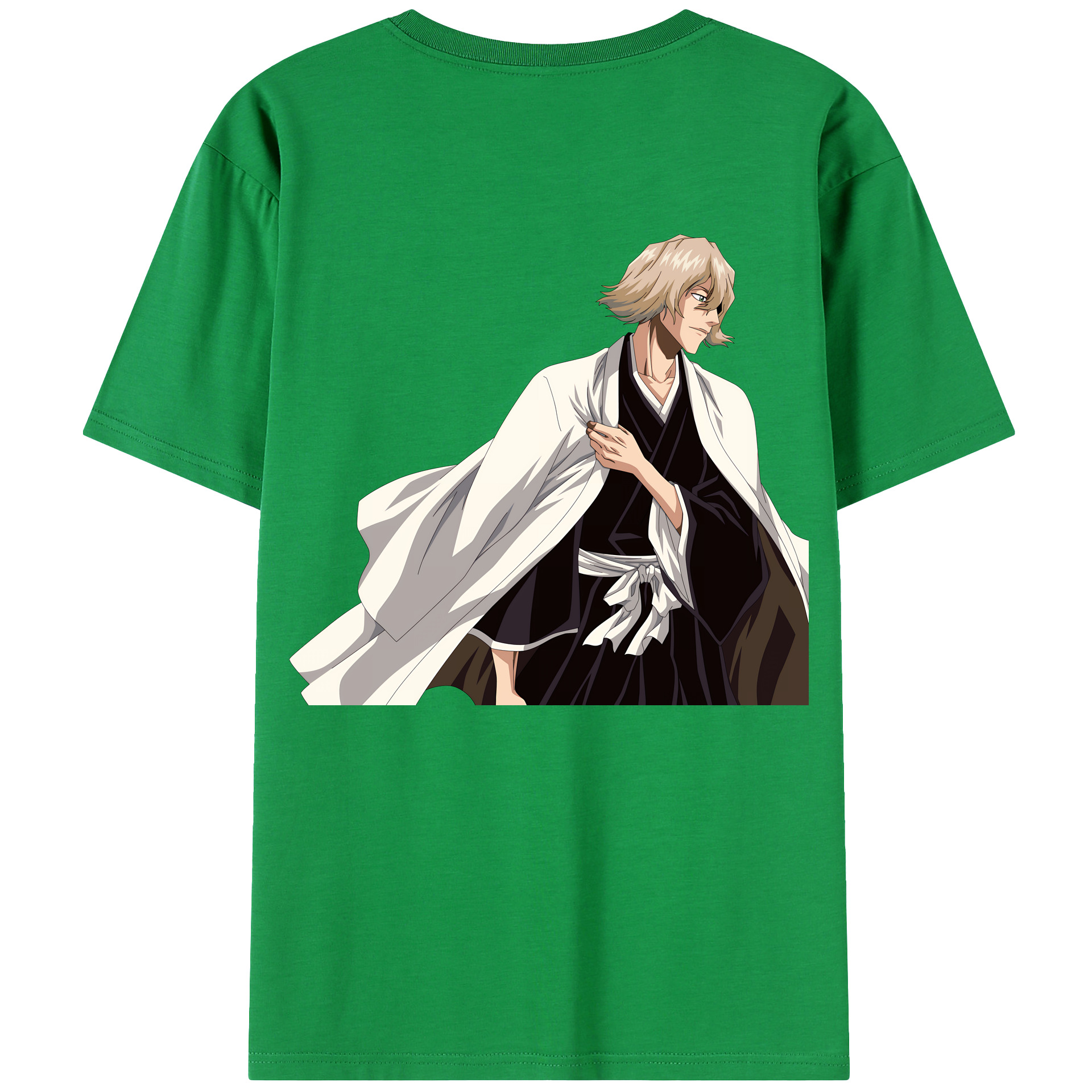 （画像用） "ブリーチ 浦原 喜助（うらはら きすけ） BLEACH Urahara Kisuke " 綿100％ メンズ半袖Tシャツ（バックプリント） 通気性