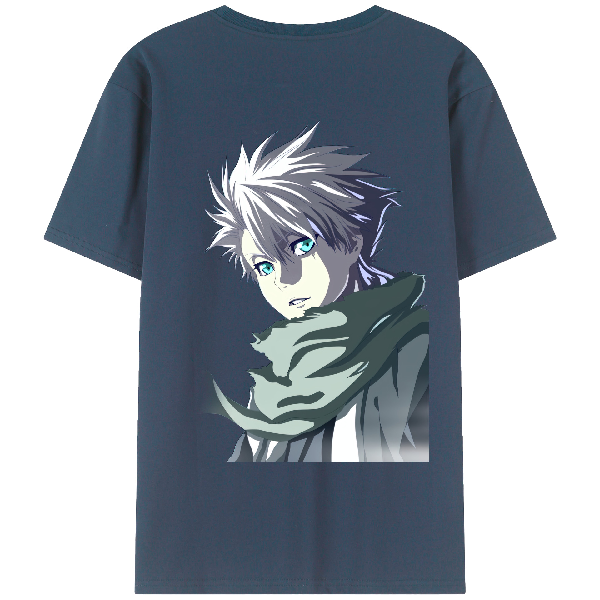 （画像用） ブリーチ 日番谷冬獅郎（ひつがや とうしろう） BLEACH Hitsugaya Toushirou 綿100％ メンズ半袖Tシャツ（バックプリント） 通気性