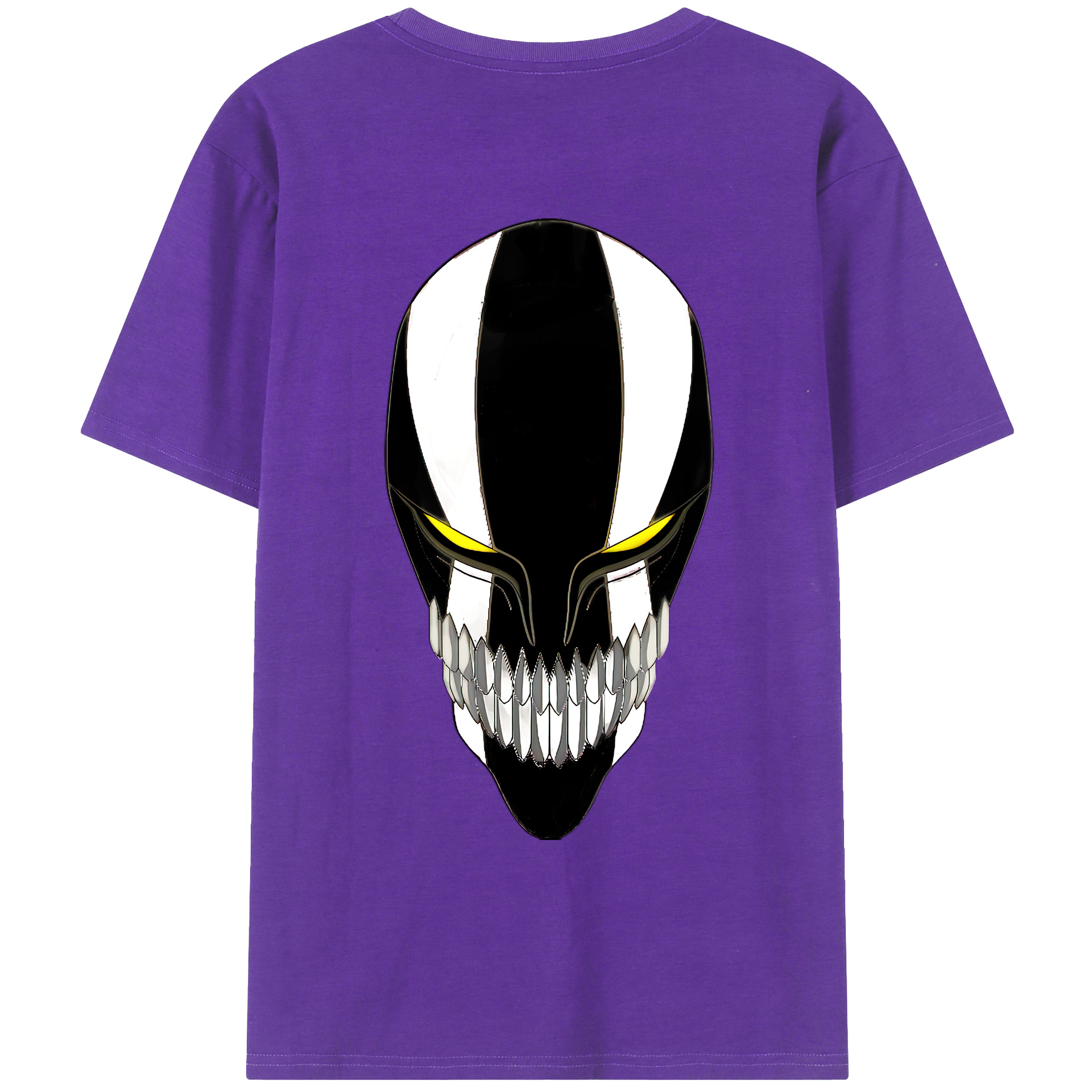 （画像用） ブリーチ 黒崎一護（くろさき いちご）BLEACH Kurosaki Ichigo 綿100％ メンズ半袖Tシャツ（バックプリント） 通気性