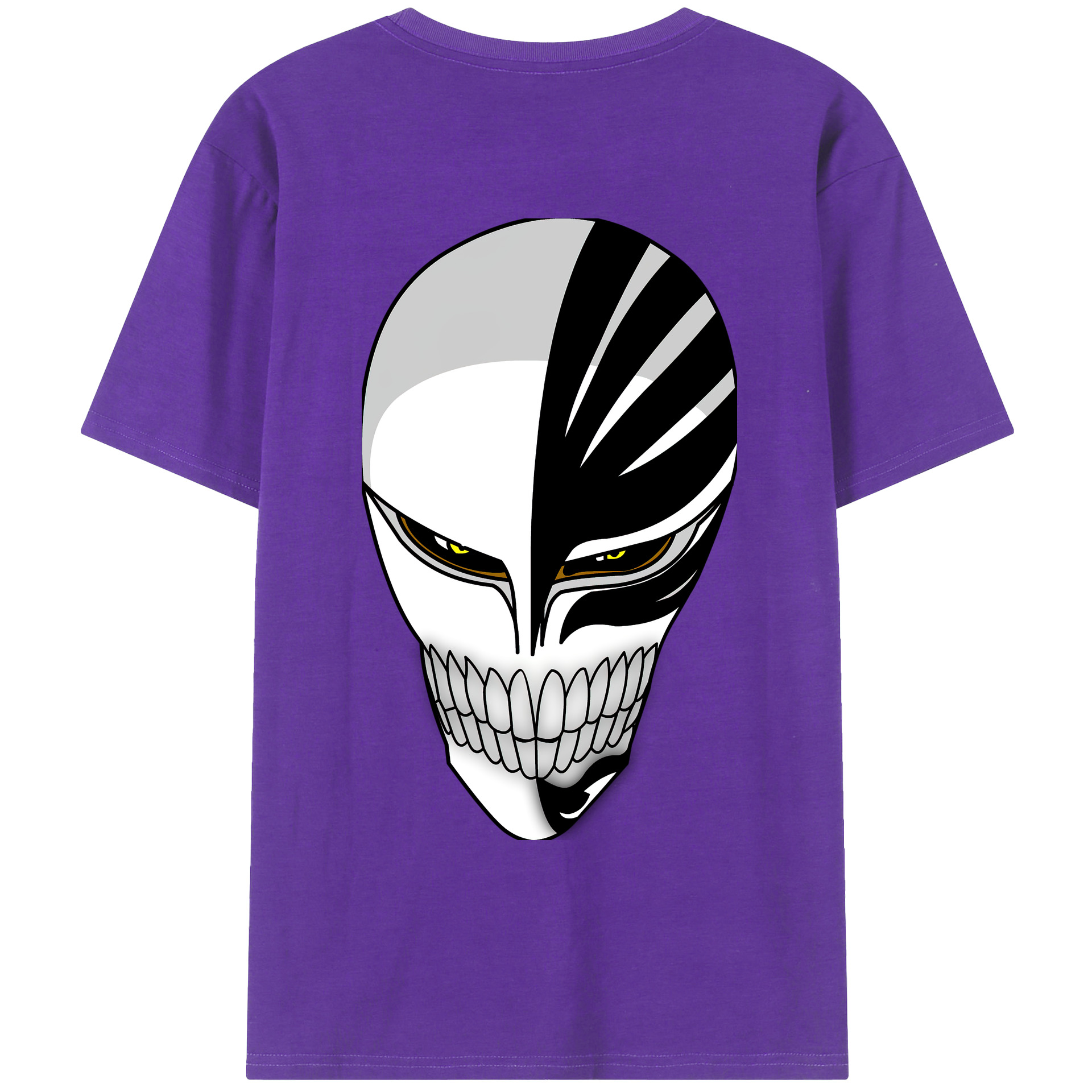 （画像用） ブリーチ 黒崎一護（くろさき いちご）BLEACH Kurosaki Ichigo 綿100％ メンズ半袖Tシャツ（バックプリント） 通気性