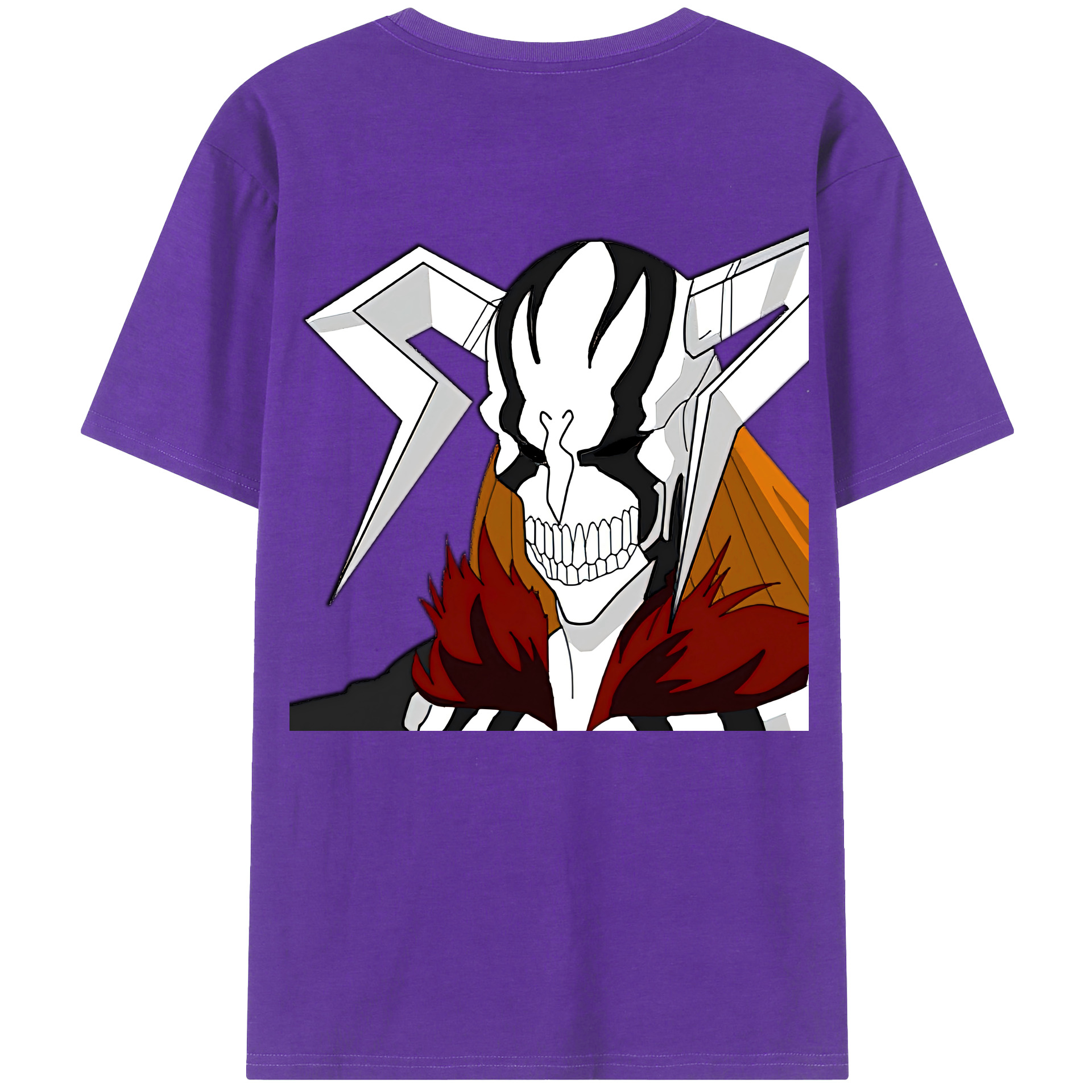 （画像用） ブリーチ 黒崎一護（くろさき いちご）BLEACH Kurosaki Ichigo 綿100％ メンズ半袖Tシャツ（バックプリント） 通気性