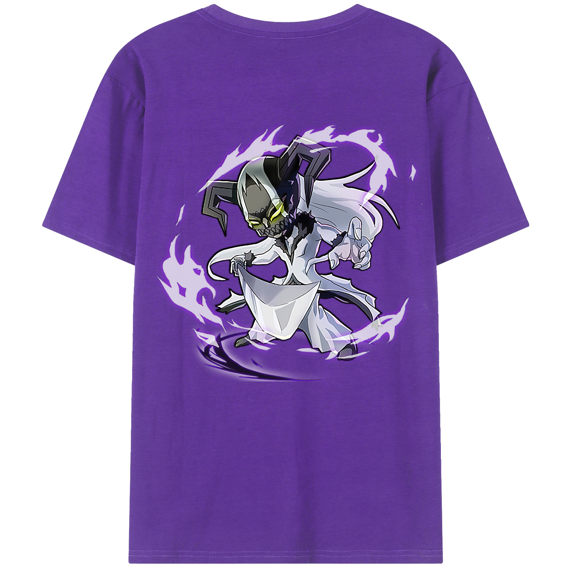 （画像用） ブリーチ 黒崎一護（くろさき いちご）BLEACH Kurosaki Ichigo 綿100％ メンズ半袖Tシャツ（バックプリント） 通気性