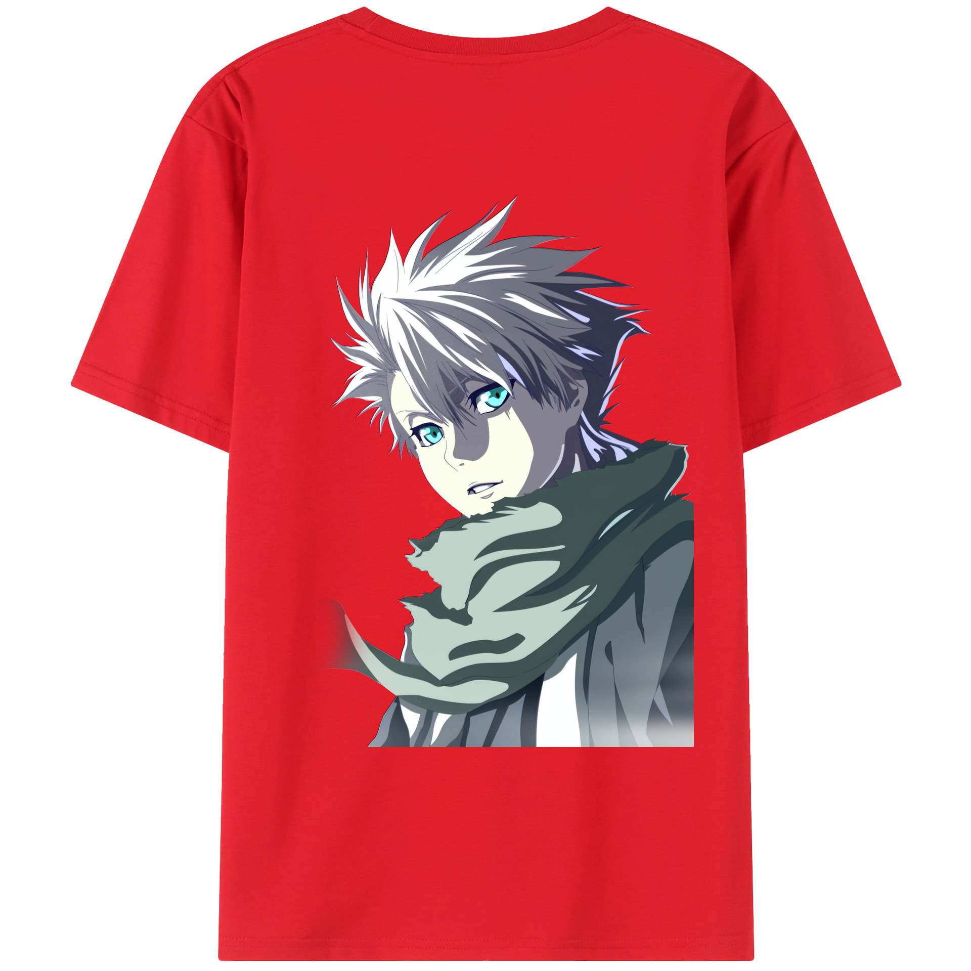 （画像用） ブリーチ 日番谷冬獅郎（ひつがや とうしろう） BLEACH Hitsugaya Toushirou 綿100％ メンズ半袖Tシャツ（バックプリント） 通気性