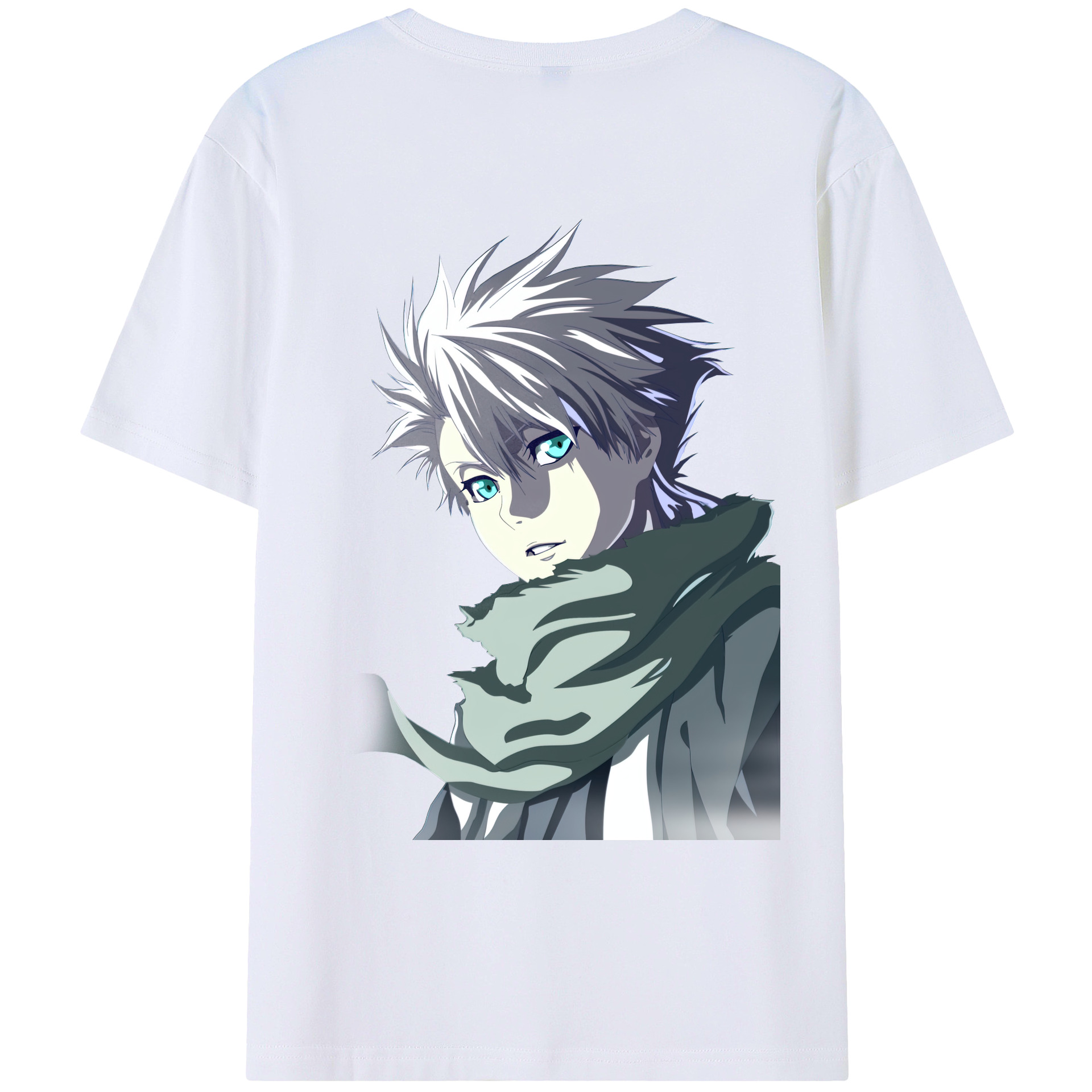 （画像用） ブリーチ 日番谷冬獅郎（ひつがや とうしろう） BLEACH Hitsugaya Toushirou 綿100％ メンズ半袖Tシャツ（バックプリント） 通気性