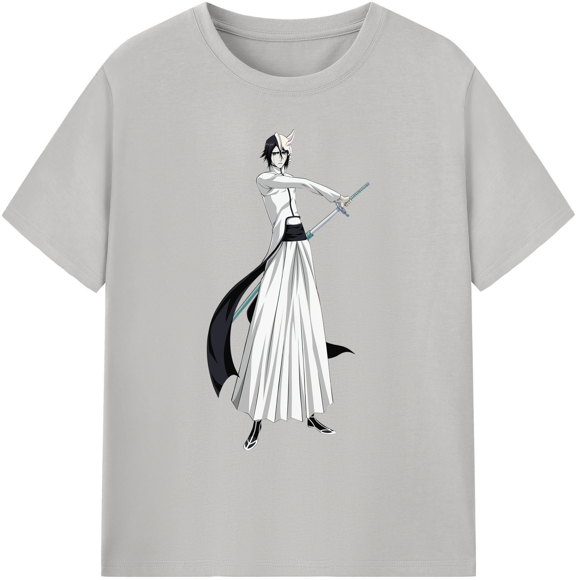 （画像用） ブリーチ ウルキオラ·シファー BLEACH Ulquiorra cifer 綿100％ メンズ半袖Tシャツ｜肌触りやわらか＆通気性