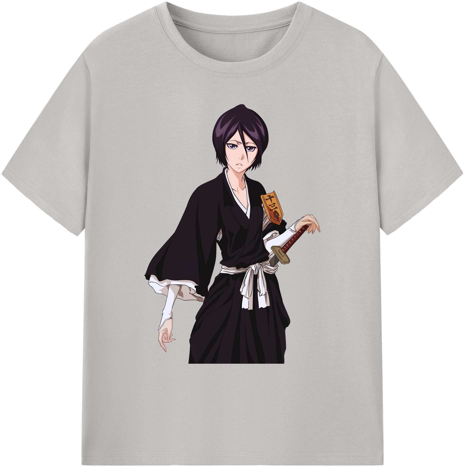 （画像用） ブリーチ 朽木ルキア BLEACH Kuchiki Rukia 綿100％ メンズ半袖Tシャツ｜肌触りやわらか＆通気性