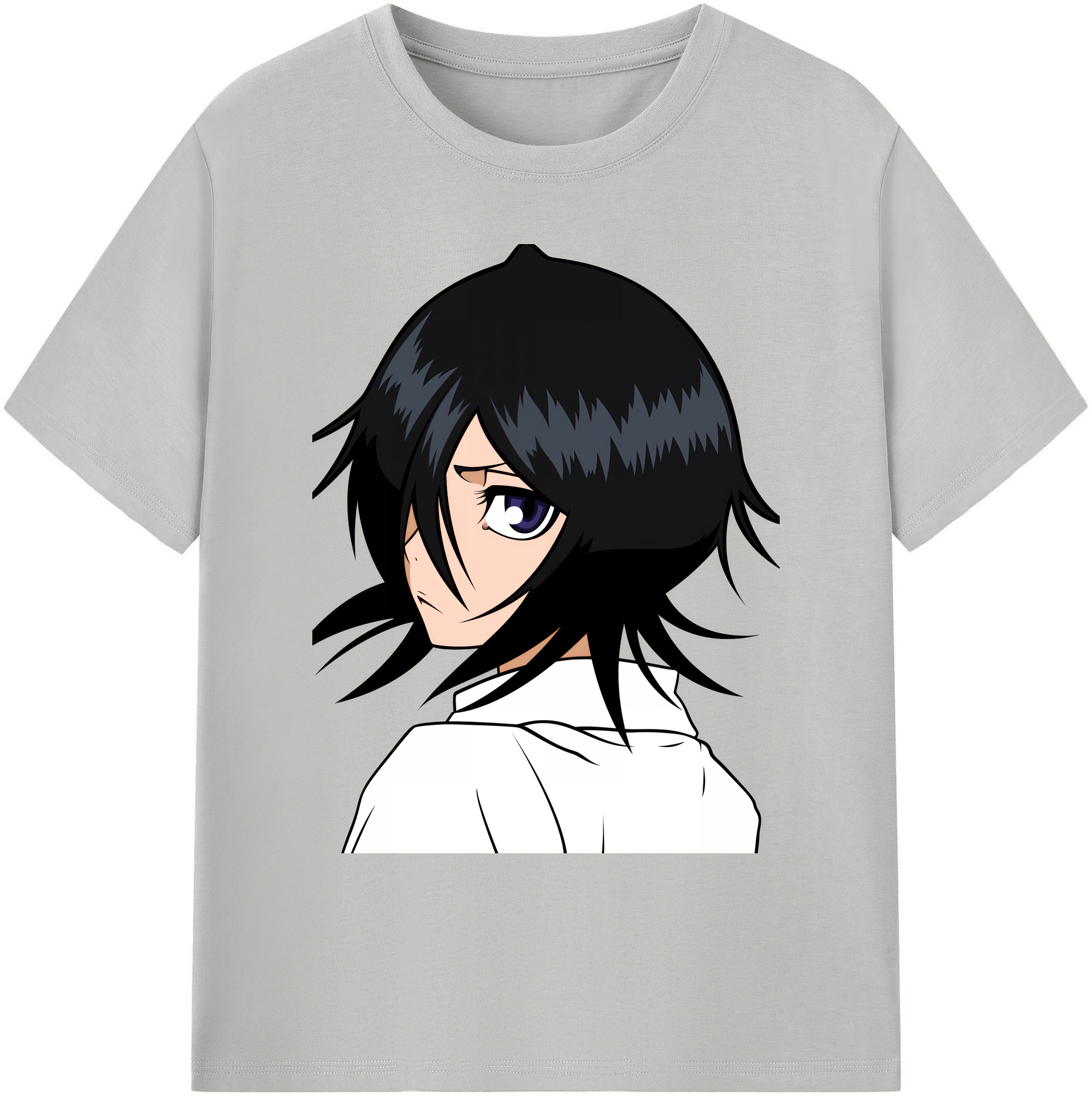 （画像用） ブリーチ 朽木ルキア BLEACH Kuchiki Rukia 綿100％ メンズ半袖Tシャツ｜肌触りやわらか＆通気性