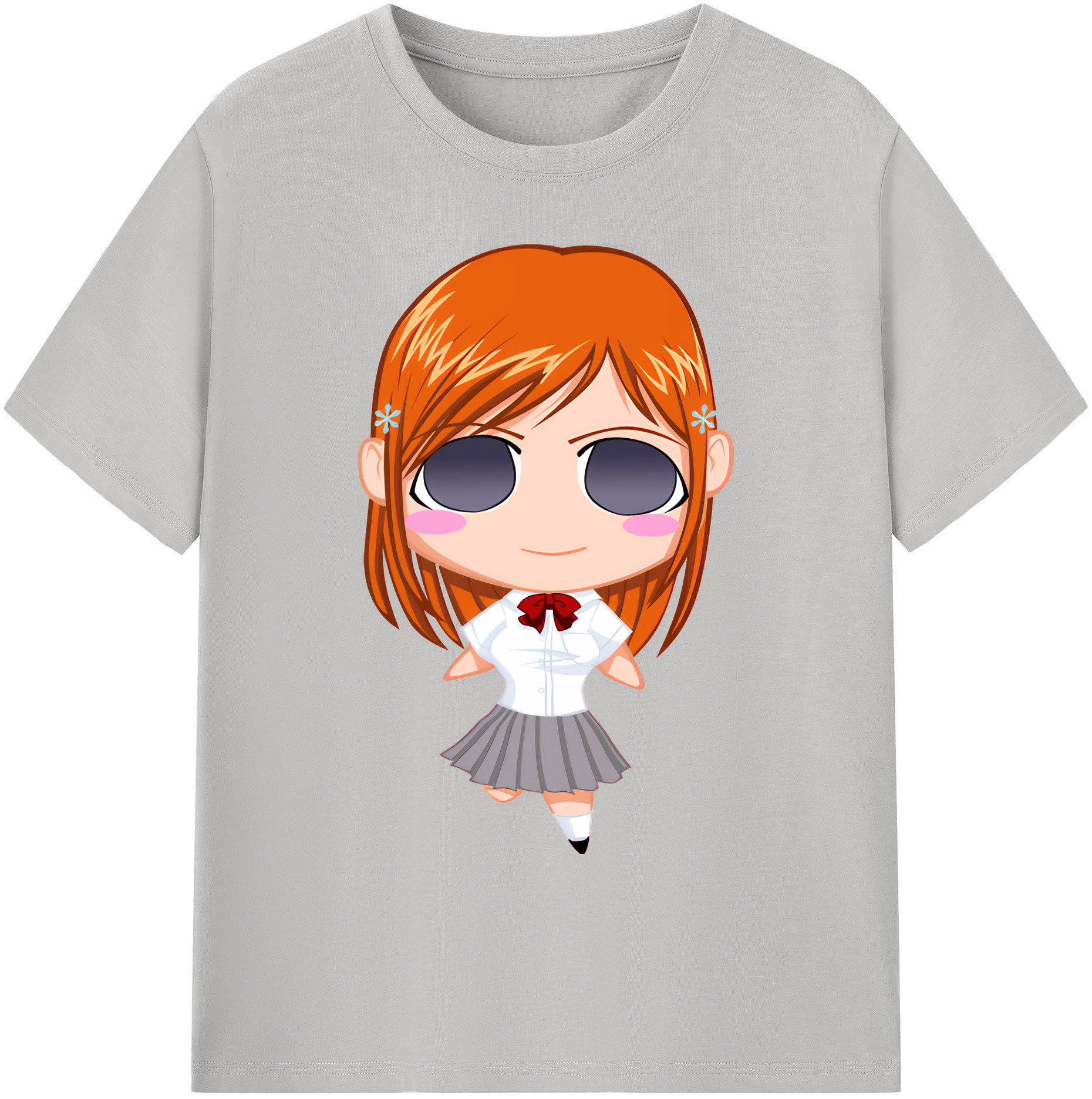 （画像用） ブリーチ 井上織姫（いのうえおりひめ） BLEACH Inoue Orihime 綿100％ メンズ半袖Tシャツ｜肌触りやわらか＆通気性