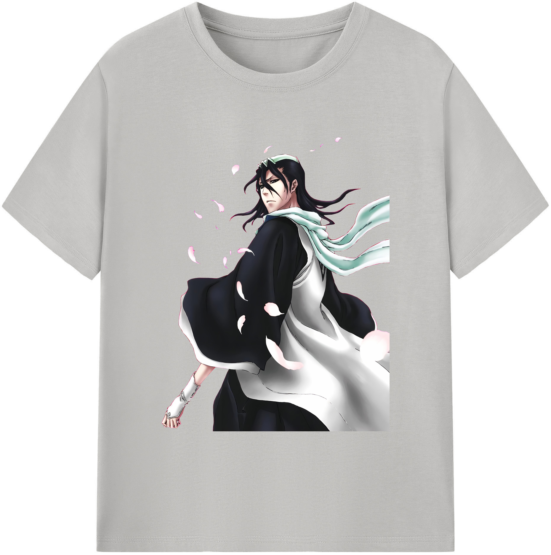 （画像用） ブリーチ くちき びゃくや BLEACH Kuchiki Byakuya 綿100％ メンズ半袖Tシャツ｜肌触りやわらか＆通気性