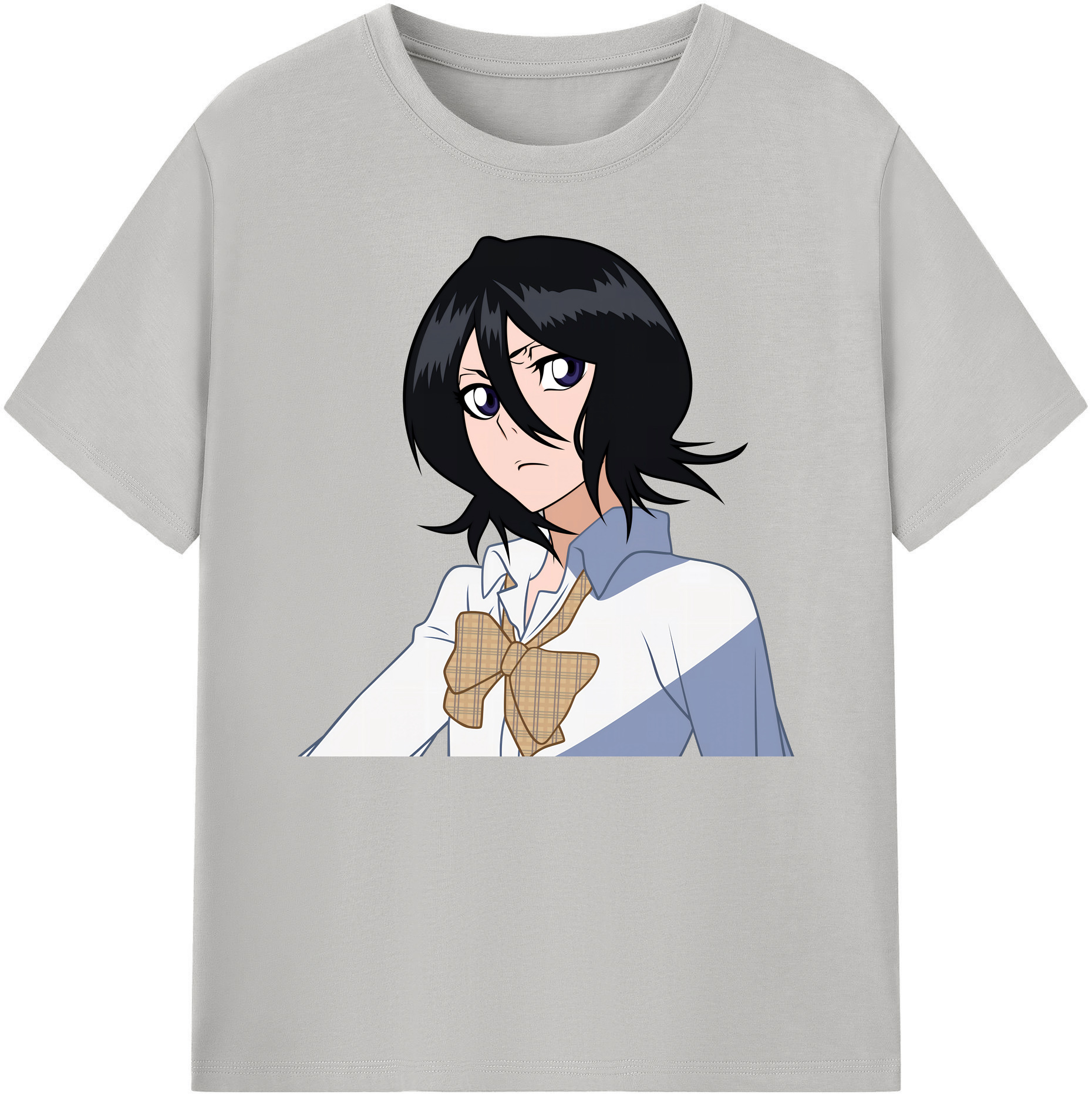 （画像用） ブリーチ 朽木ルキア BLEACH Kuchiki Rukia 綿100％ メンズ半袖Tシャツ｜肌触りやわらか＆通気性
