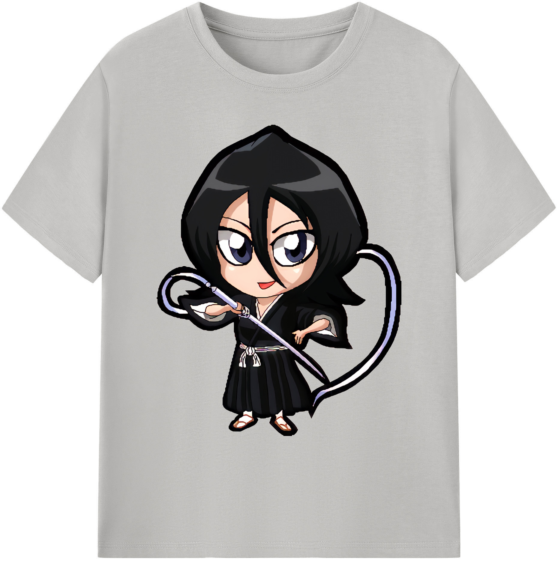 （画像用） ブリーチ 朽木ルキア BLEACH Kuchiki Rukia 綿100％ メンズ半袖Tシャツ｜肌触りやわらか＆通気性